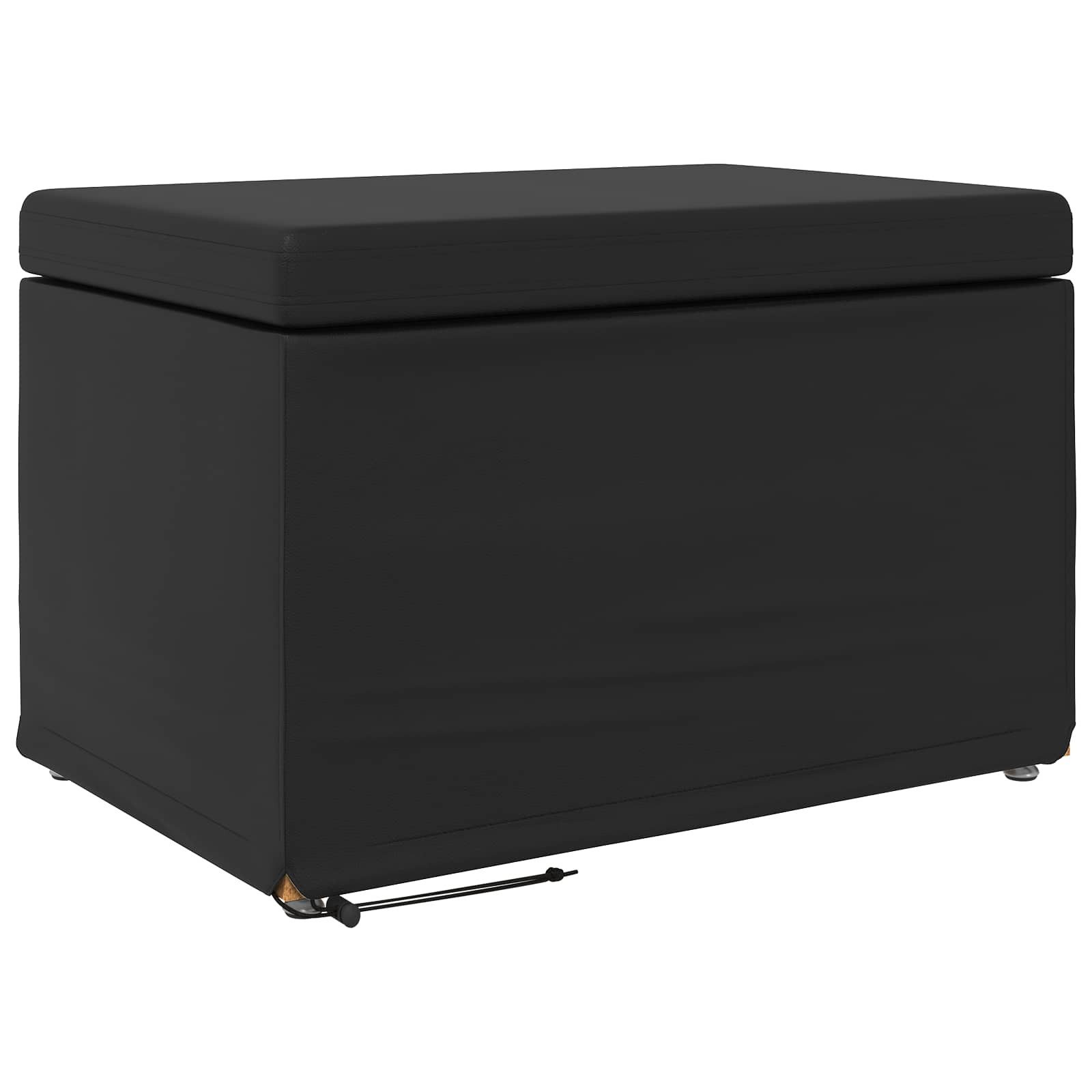 vidaXL Barhocker Hocker Schwarz 61 x 41 x 40 cm Kunstleder und Engineering Holz (1 St)