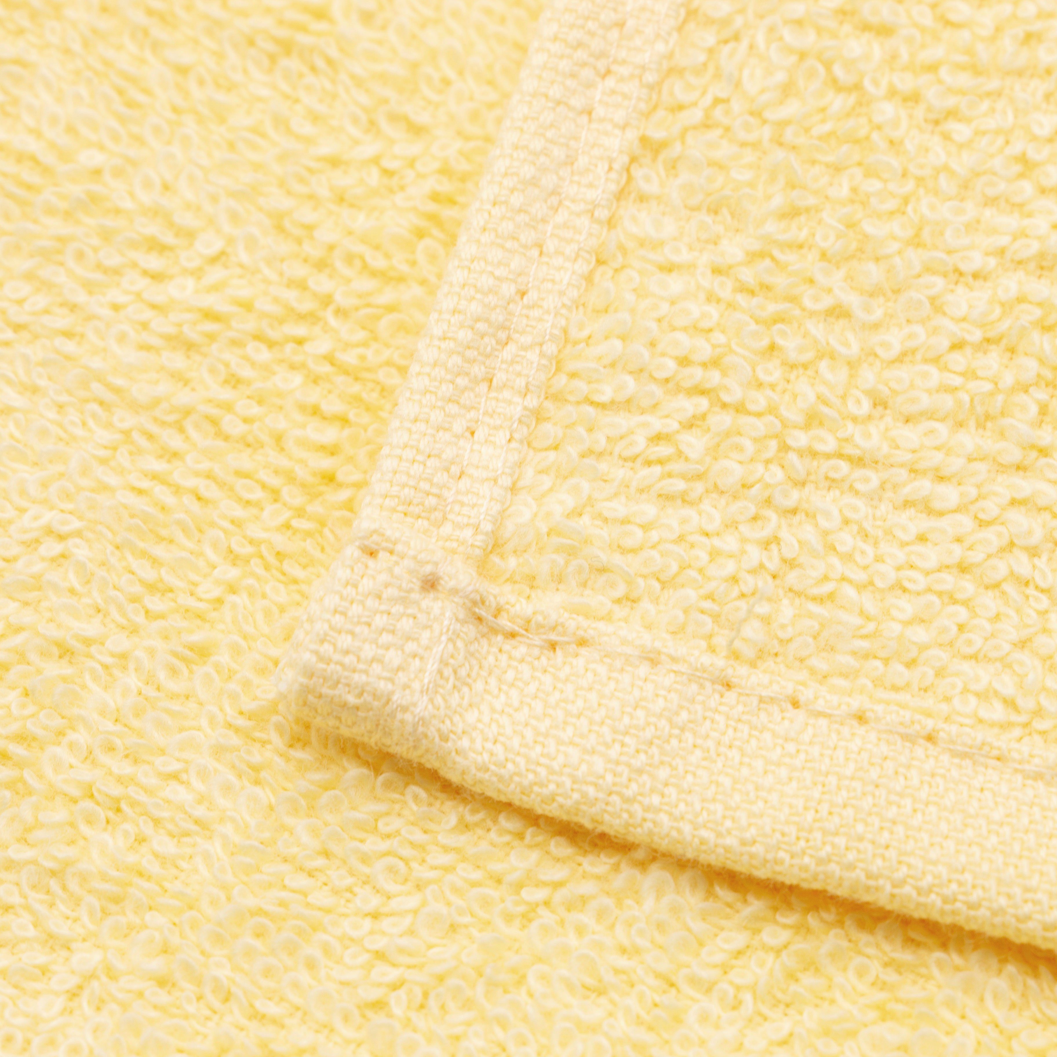 Baumwolle, 100% cm, Walkfrottier 140 x Hotelwäschespezialisten 70 gelb (3-St), Duschtücher, ZOLLNER vom