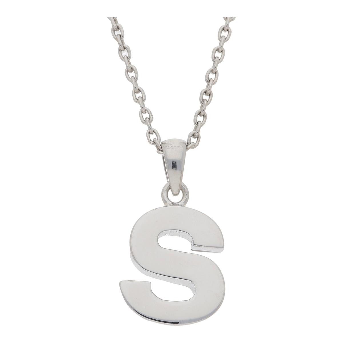 Buchstabenanhänger JuwelmaLux Anhänger Buchstabe S 925/000 Sterling Silber JL10-02-2254