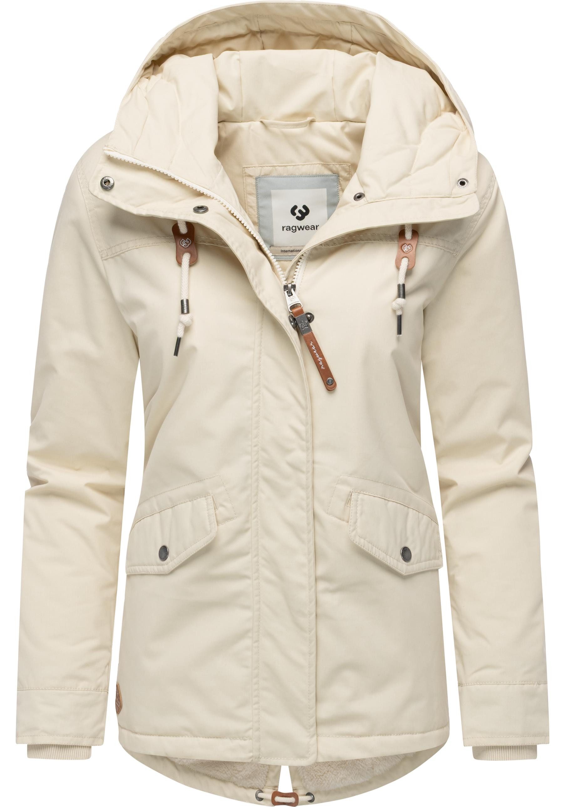 Ragwear Winterjacke Parkker Warm YOUMODO Winter Parka mit kuscheligem Teddy-Innenfutter