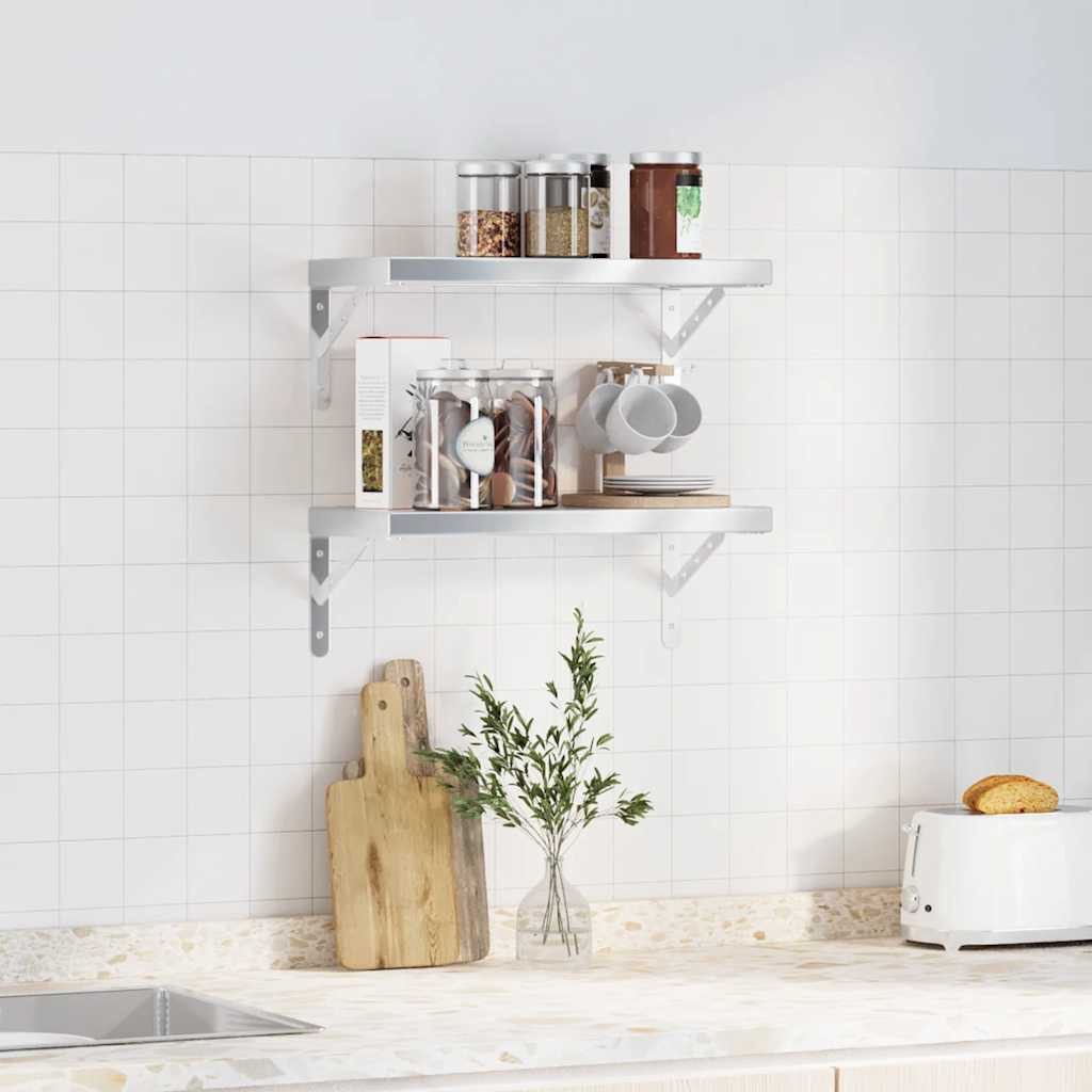 vidaXL Regal Wandregale 2 Stk. 50x23,5x3 günstig online kaufen