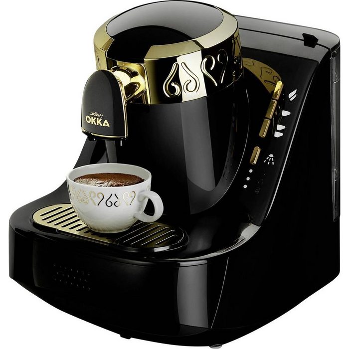 Arzum Filterkaffeemaschine arzum OK008-B Mokka-Kaffeemaschine Gold Schwarz Fassungsvermögen Tas