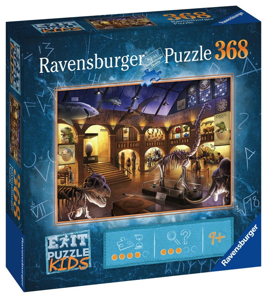 Ravensburger Puzzle 368 Teile Ravensburger Puzzle Exit Kids Im Naturkundemuseum 12925, 368 Puzzleteile