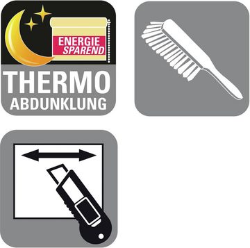 Plissee Easyfix Thermo-Plissee mit 2 Bedienschienen Energiesparend, GARDINIA, verdunkelnd, ohne Bohren, verspannt, Klemmfix, energiesparend, abdunkelnd mit Thermobeschichtung