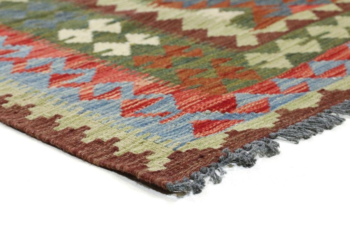 Orientteppich Handgewebter Trading, rechteckig, Orientteppich mm Afghan Nain Läufer, 111x204 Höhe: 3 Kelim