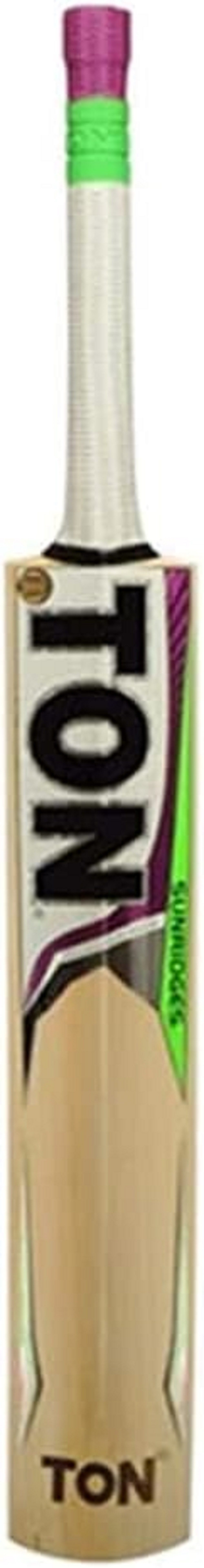 SS Badmintonschläger Ton Gutsy Cricketschläger aus englischem Weidenholz, (Verpackungsbestandteile: 1 Cricketschläger mit Hülle, Leicht, mit kostenloser Hülle, Spielbereit), Muss geklopft werden: Ja