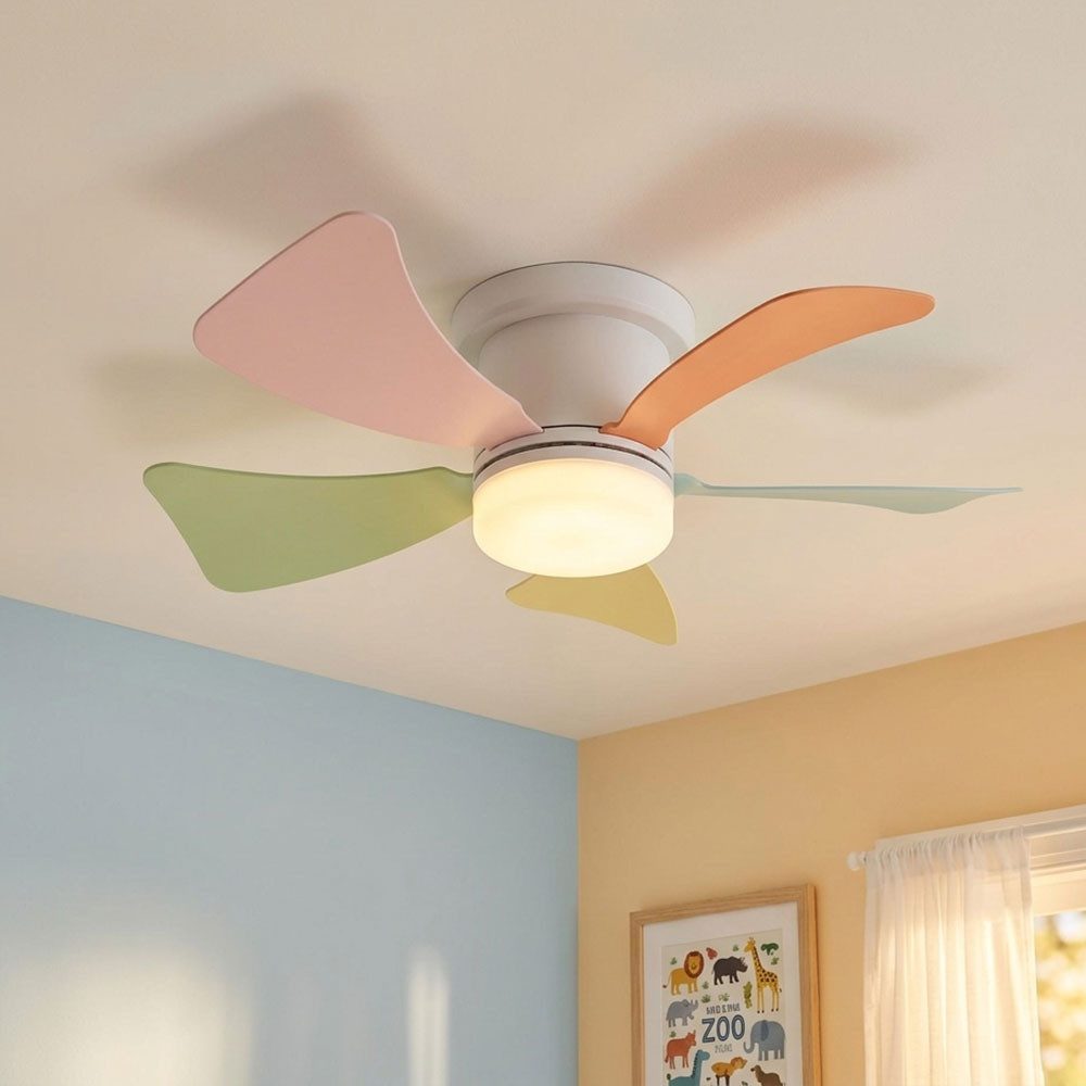 GLOBO LIGHTING Deckenventilator, Deckenventilator Deckenlampe Fernbedienung Kühler bunt Timer CCT LED