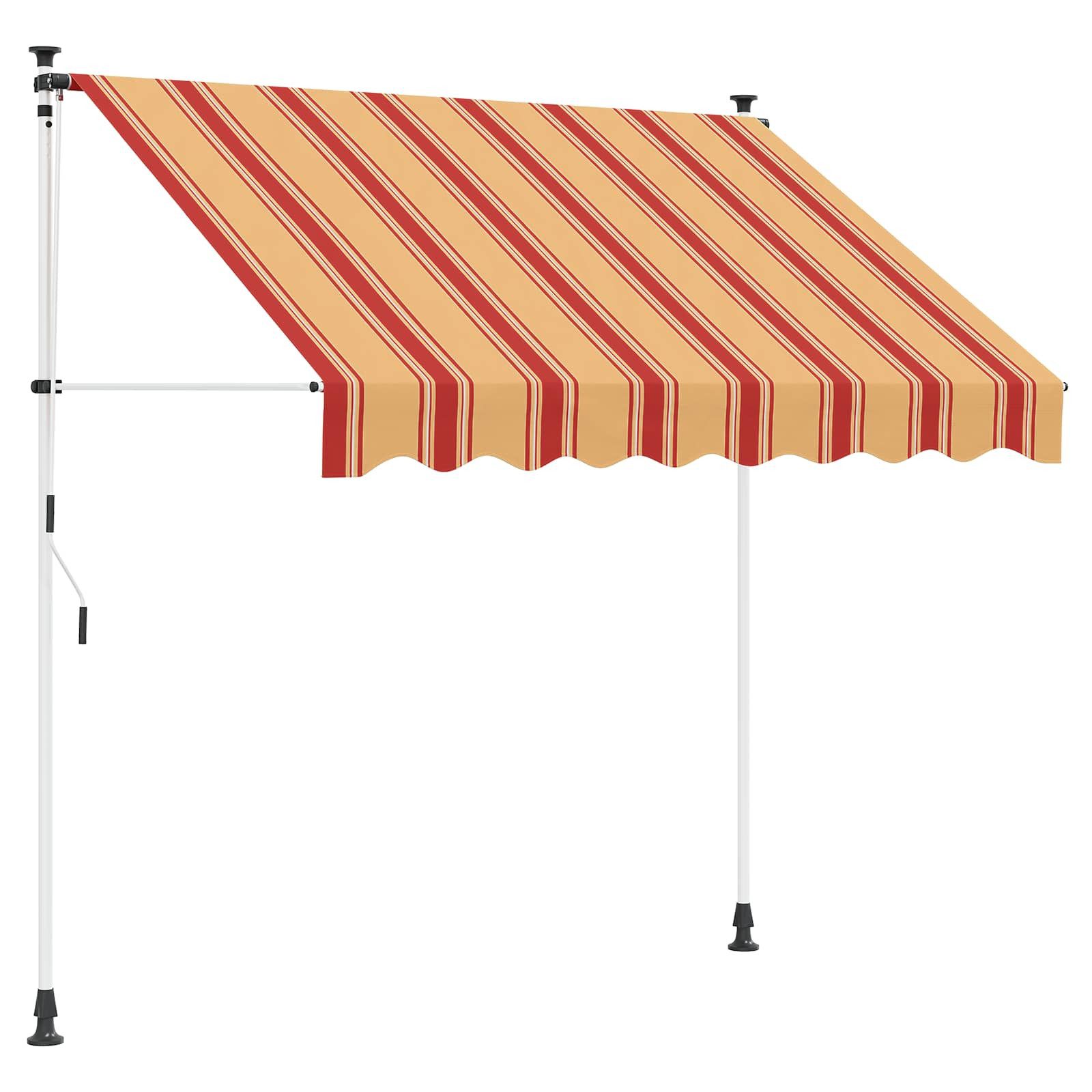 vidaXL Markise Manuell einziehbare Markise Mehrfarbig 300 x 115 x 300 cm (1-St)