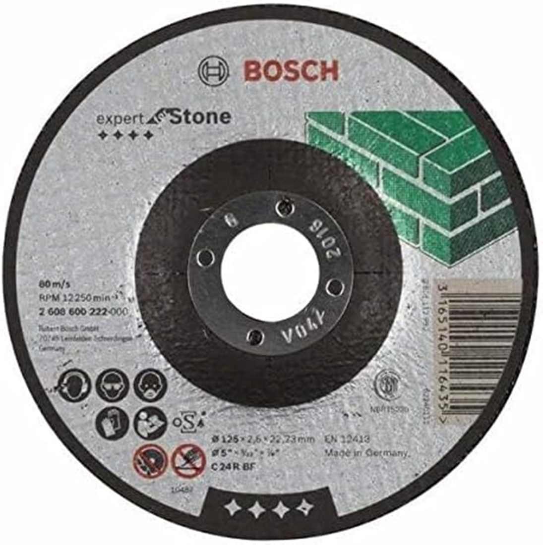 Granit, 2.5 Ø Trennscheibe BOSCH R mm, C mm 24 Bosch Stein, Expert 125 BF, Bohrfutter