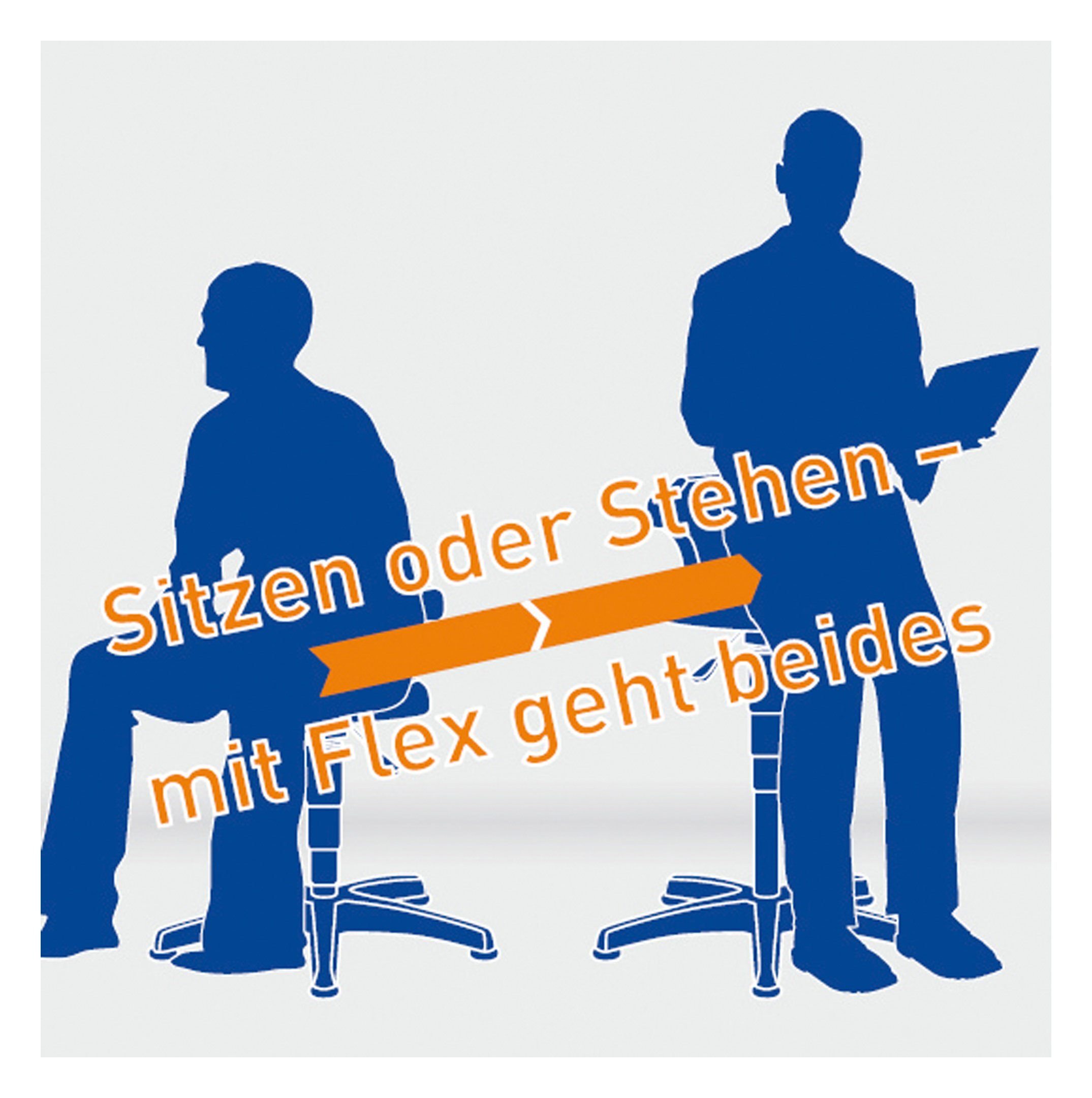 bimos Stehhilfe, Stehstuhl Flex 1 mit Rollen 9408-2000