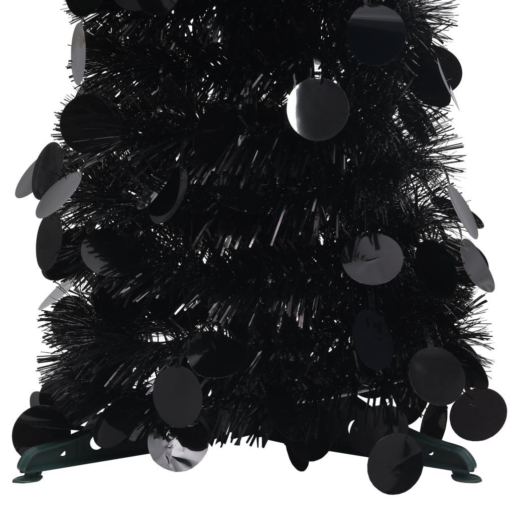 Künstlicher vidaXL Pop-Up-Weihnachtsbaum Weihnachtsbaum Künstlicher PET 120 Schwarz cm