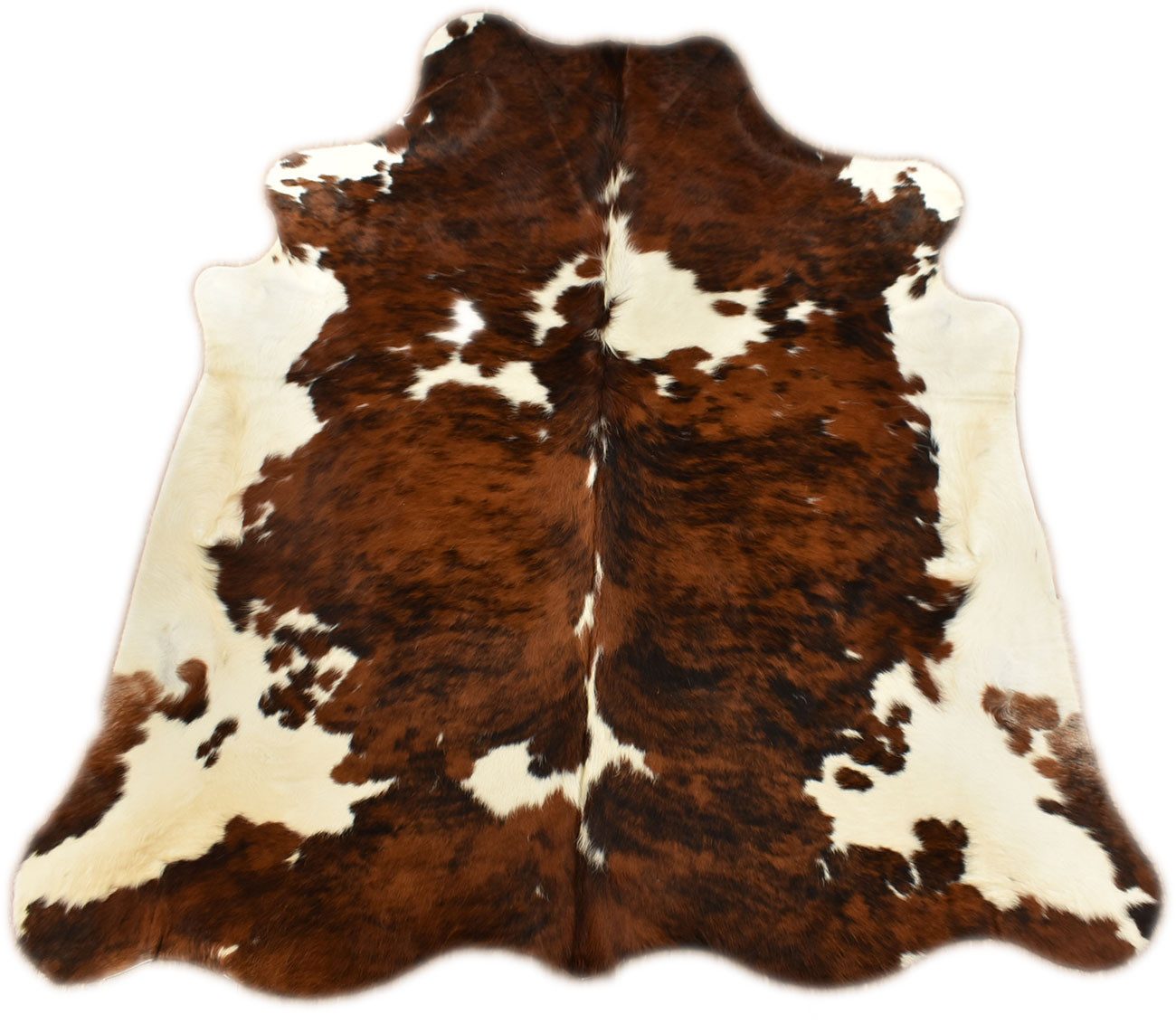 KUHFELL online & NOMAD Fellteppich Kuhfell Tricolor echtes Rinderfell Braun günstig online kaufen