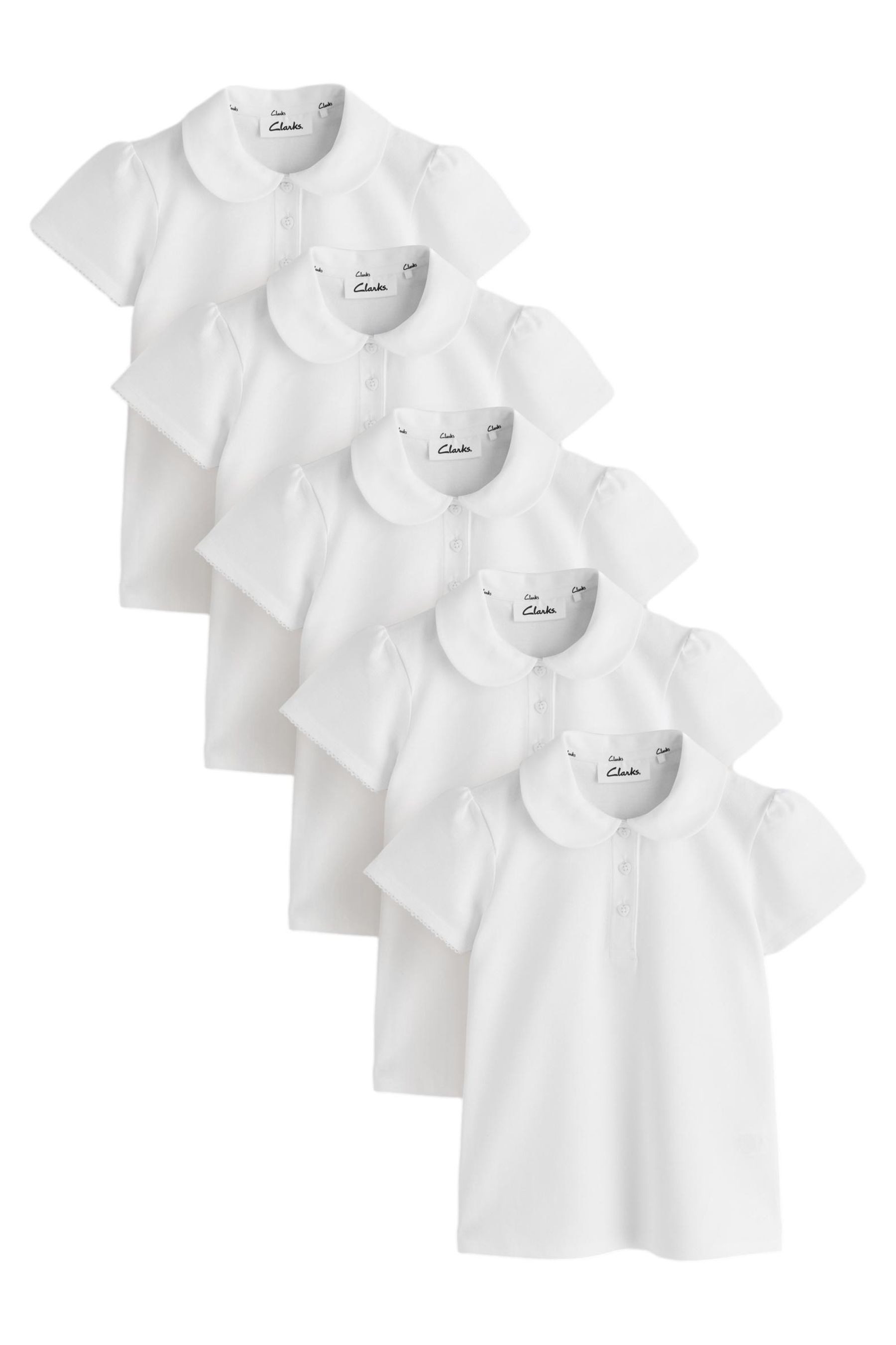 Poloshirt Clarks Kurzarm-Poloshirts im 5er-Pack