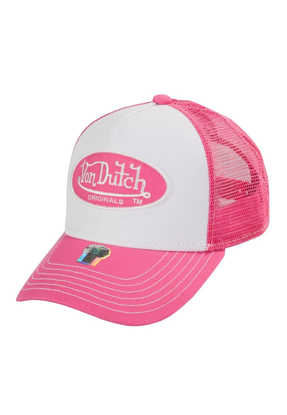 Von Dutch Trucker Cap Von Dutch Trucker Cap BOSTON White Pink Weiß Pink