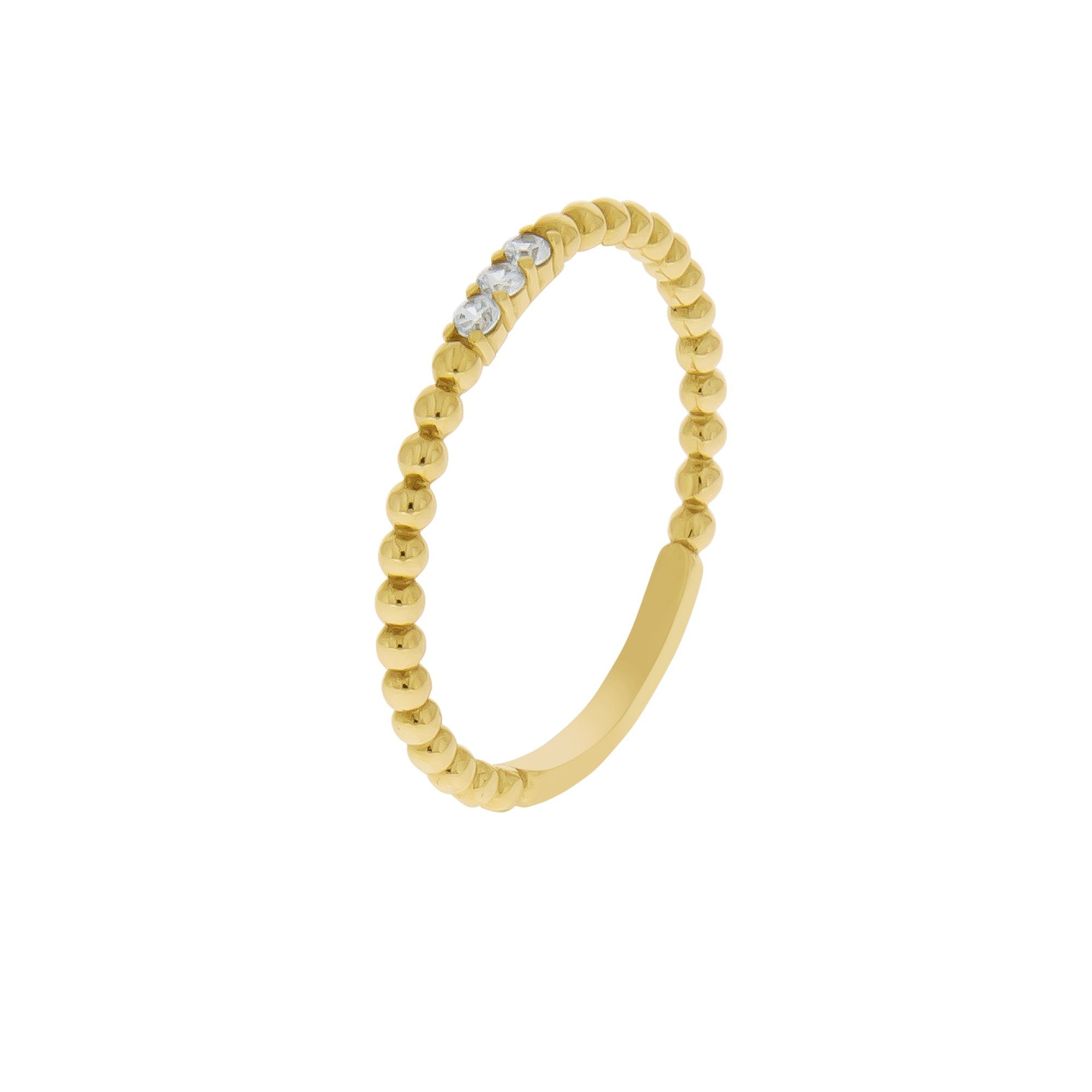 Fascination by Ellen K. Fingerring Gold 375 mit Zirkonia weiß