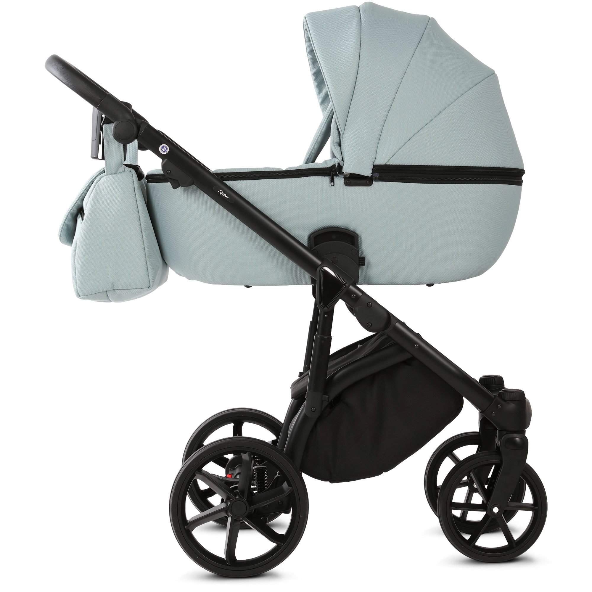Kombi-Kinderwagen Lifetime Sportsitz, Wickeltasche, viel Zubehör 2in1, Top Federung