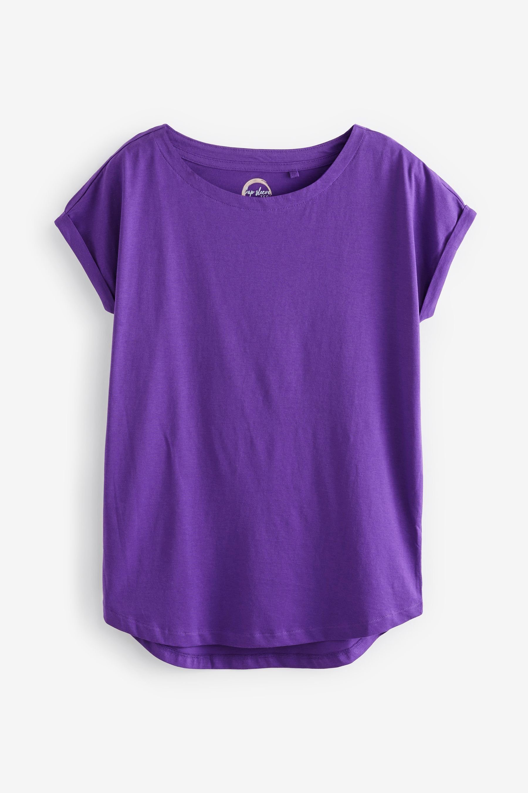 Next T-Shirt T-Shirts mit Flügelärmeln, 3er-Pack (5-tlg) Marl/Purple/White Grey