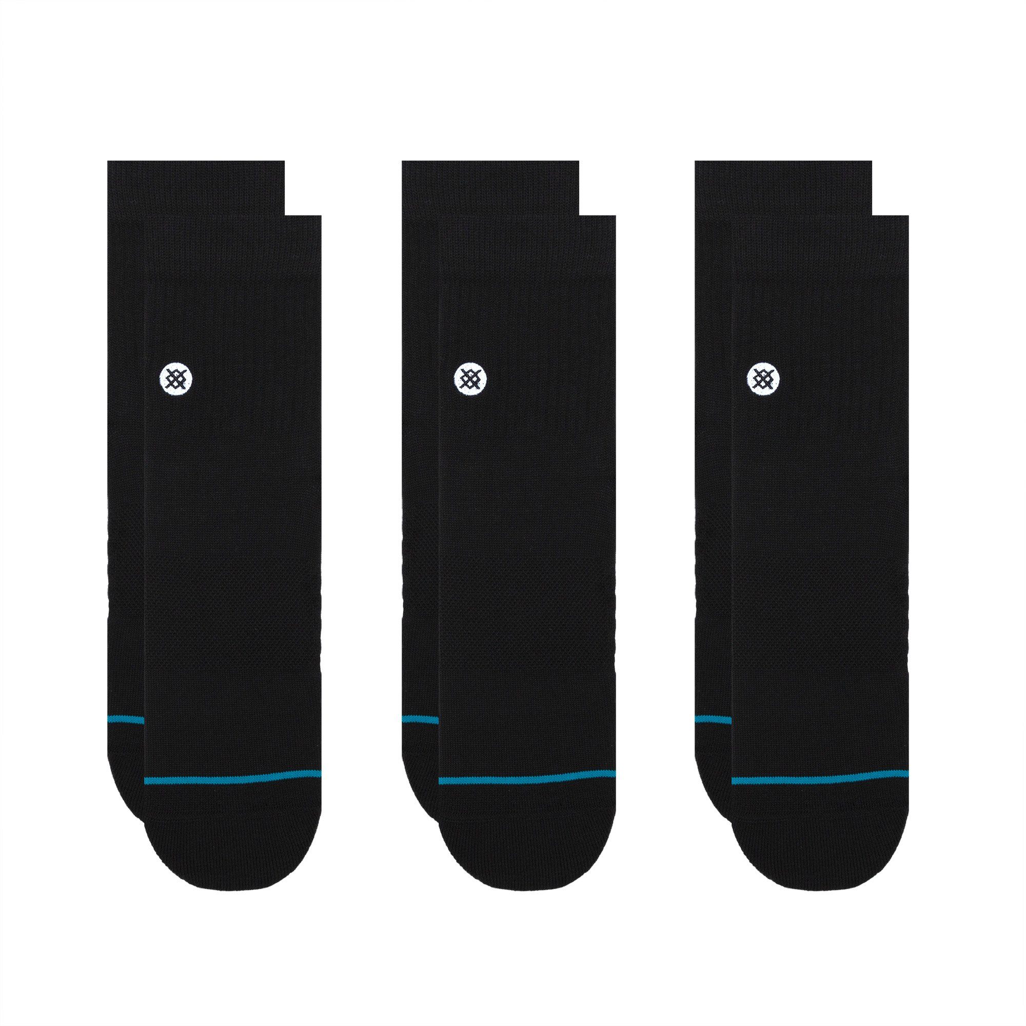 Stance Freizeitsocken ICON QUARTER 3 PACK