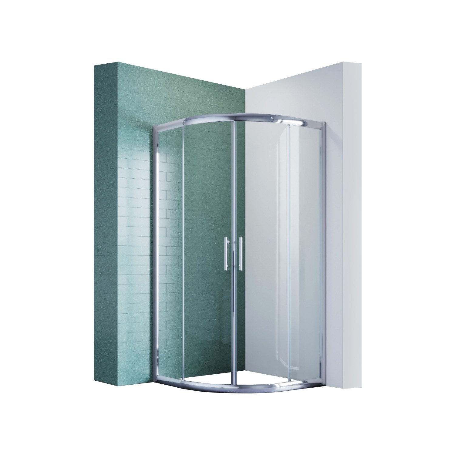 SONNI Runddusche Duschkabine Runddusche Schiebetür Viertelkreis ESG (80cm-1 günstig online kaufen