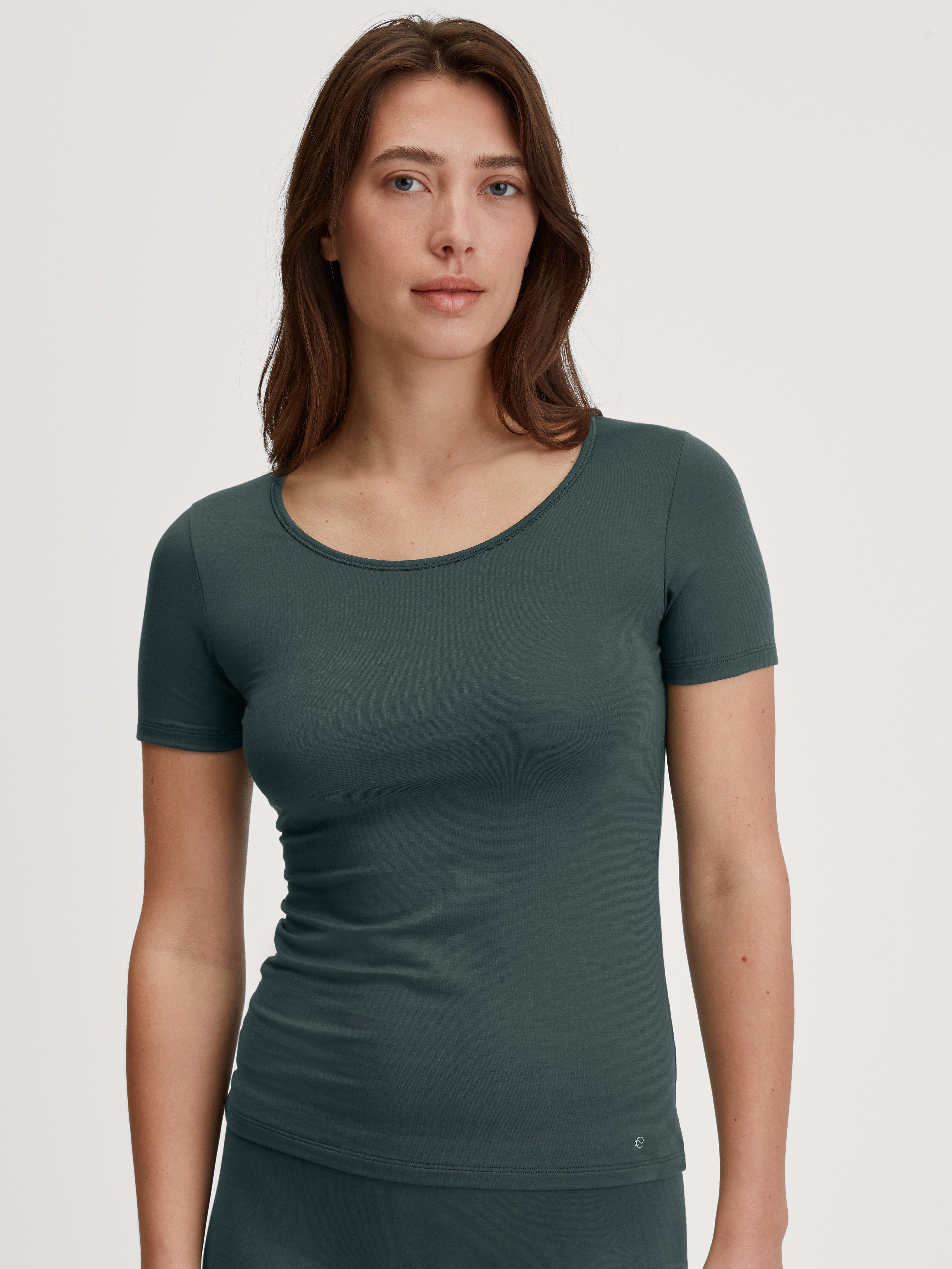 CALIDA Unterziehshirt Natural Comfort mit Rundhals und reduzierter Pillingbildung