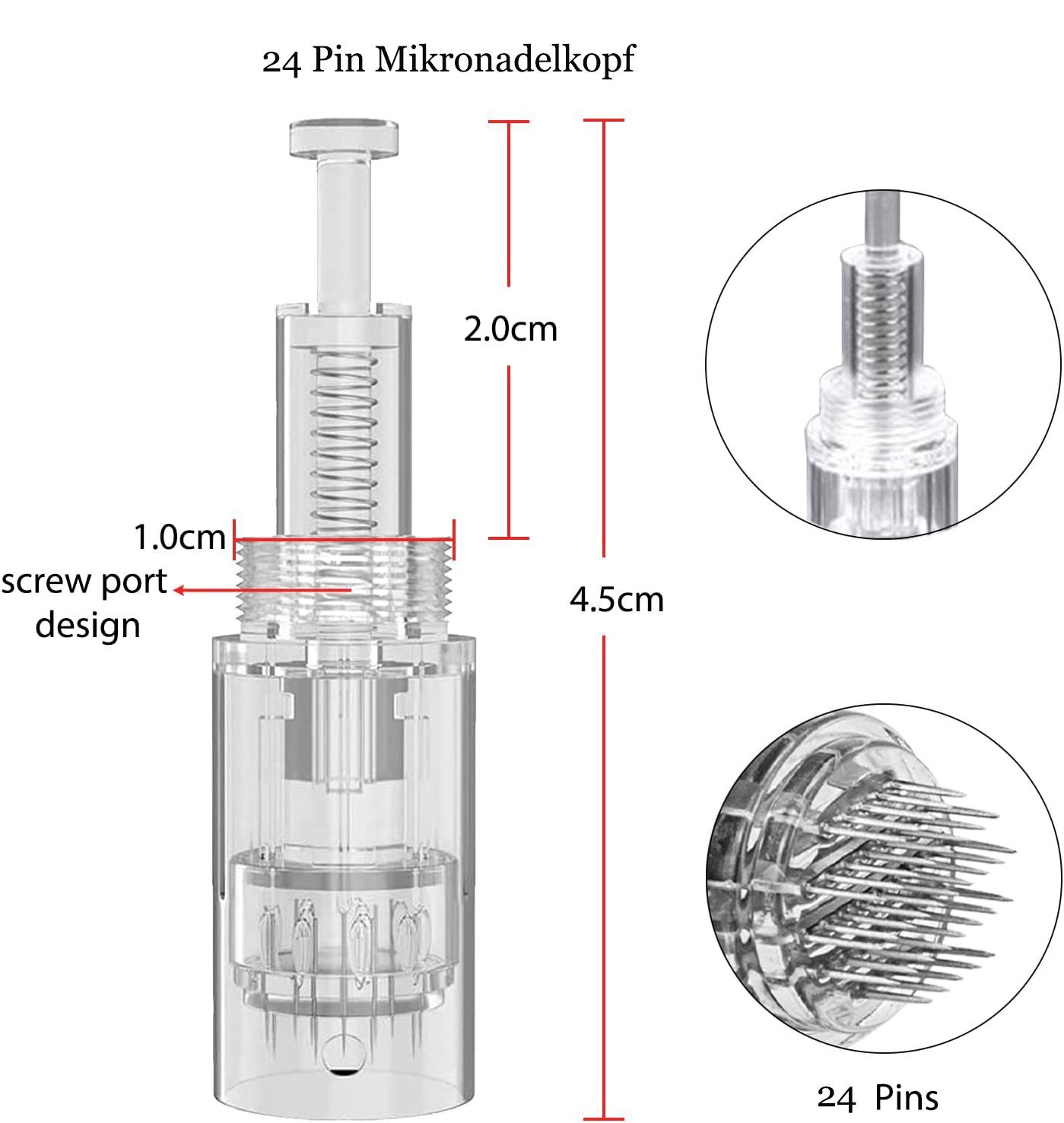 GelldG Dermaroller Microneedling Nadeln Dermapen Kartuschen Ersatzteile Microneedling
