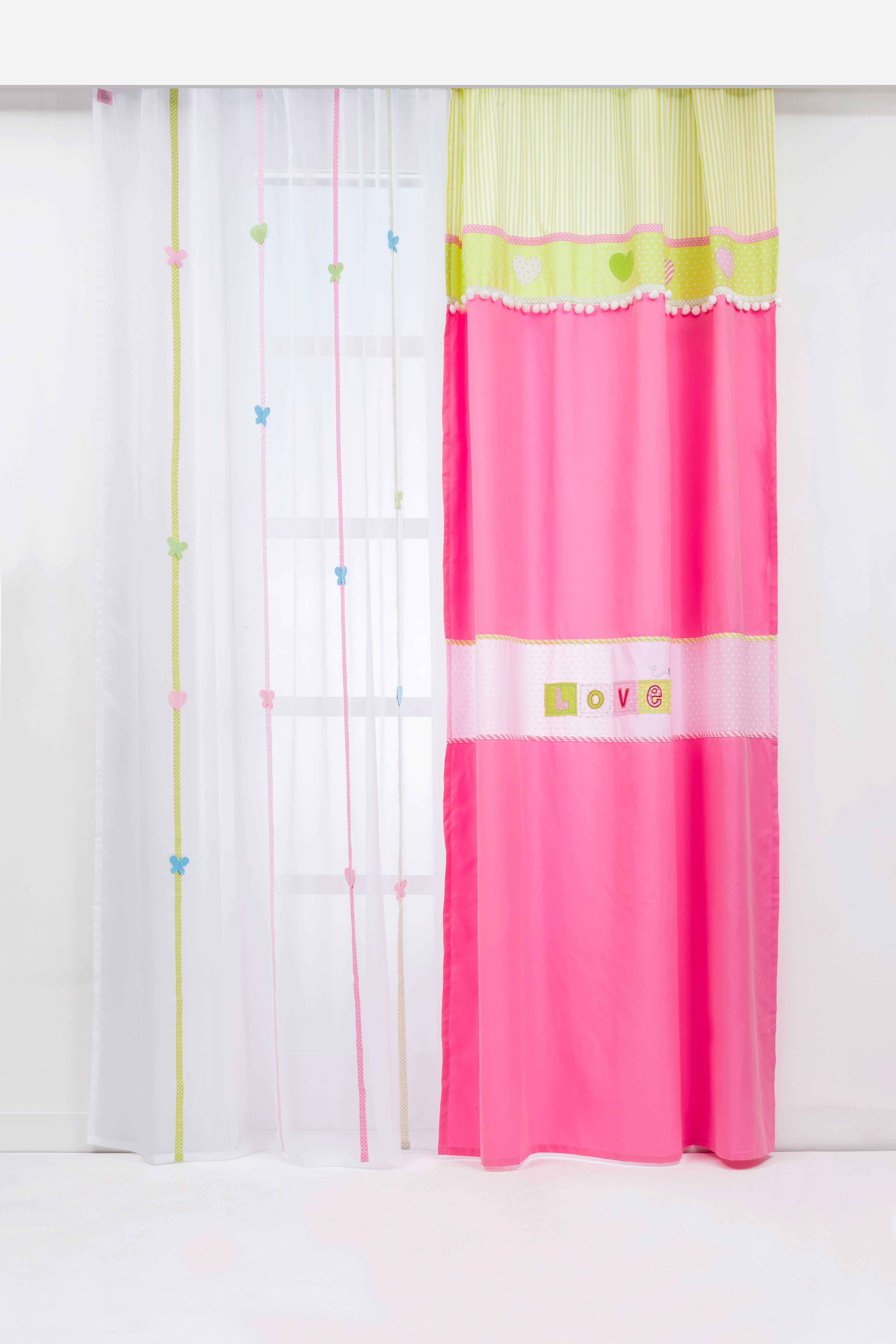 Möbel-Zeit Gardine LOVE, 140x260 cm