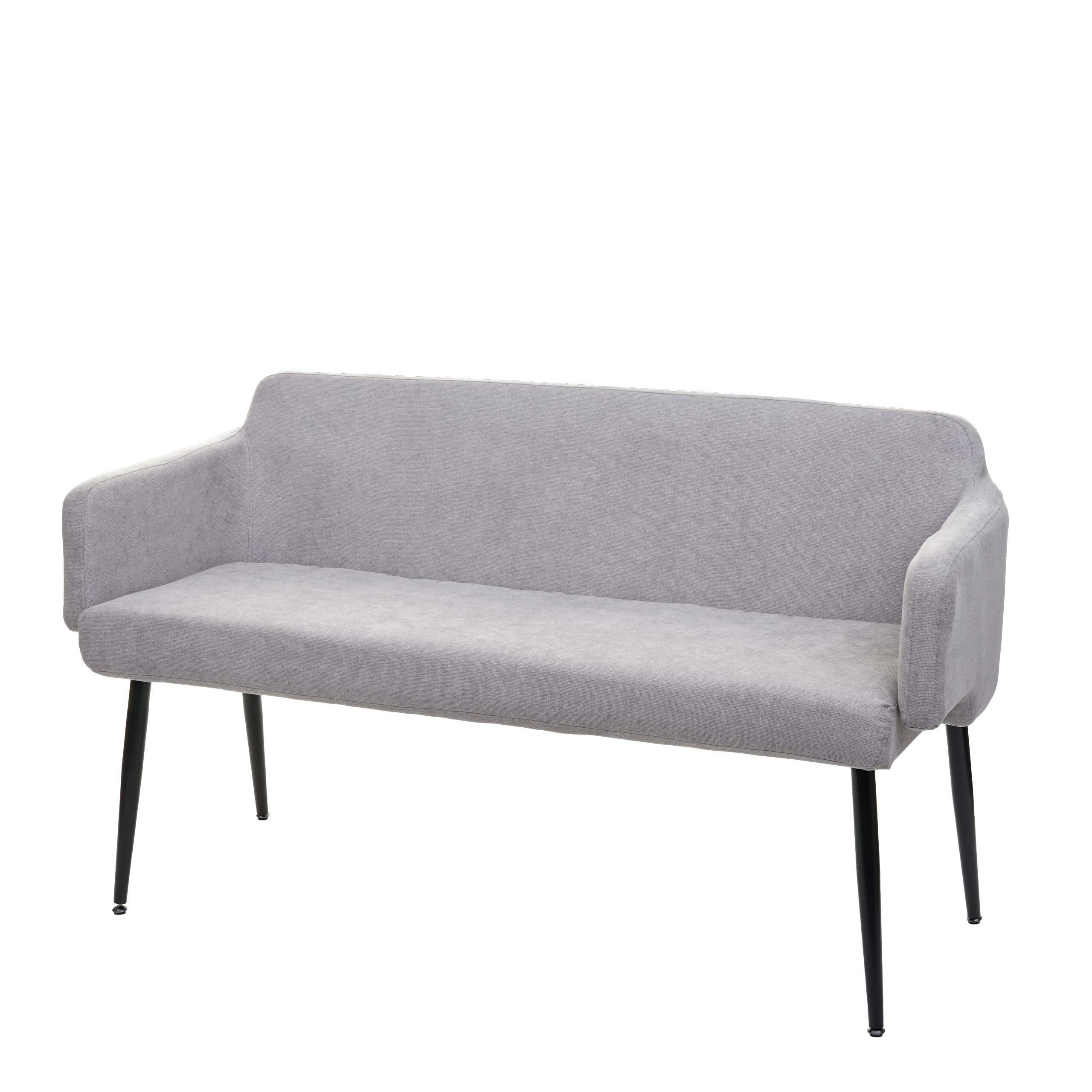 MCW Sitzbank MCW-L13-B, Schraubfüße, Rücken- und Armlehne, Abgerundete Sitz- und Rückenfläche