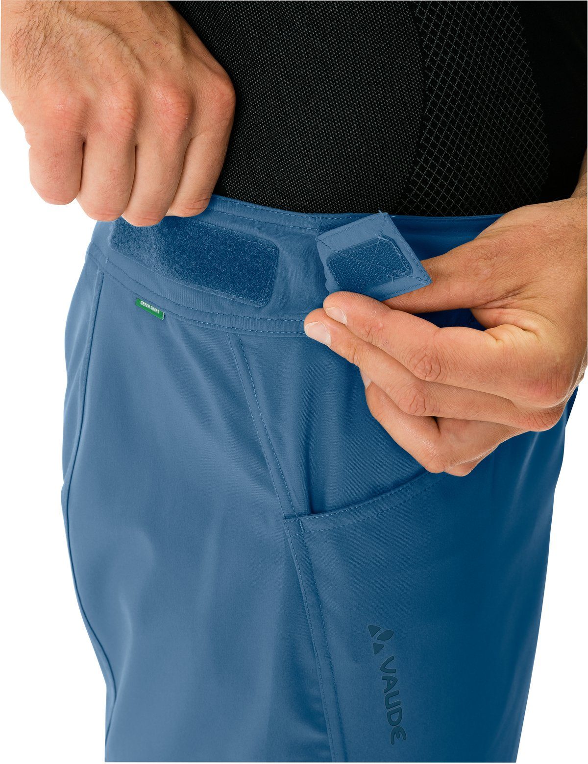 Funktionshose Grüner (1-tlg) ultramarine Ledro Men's Shorts Knopf VAUDE