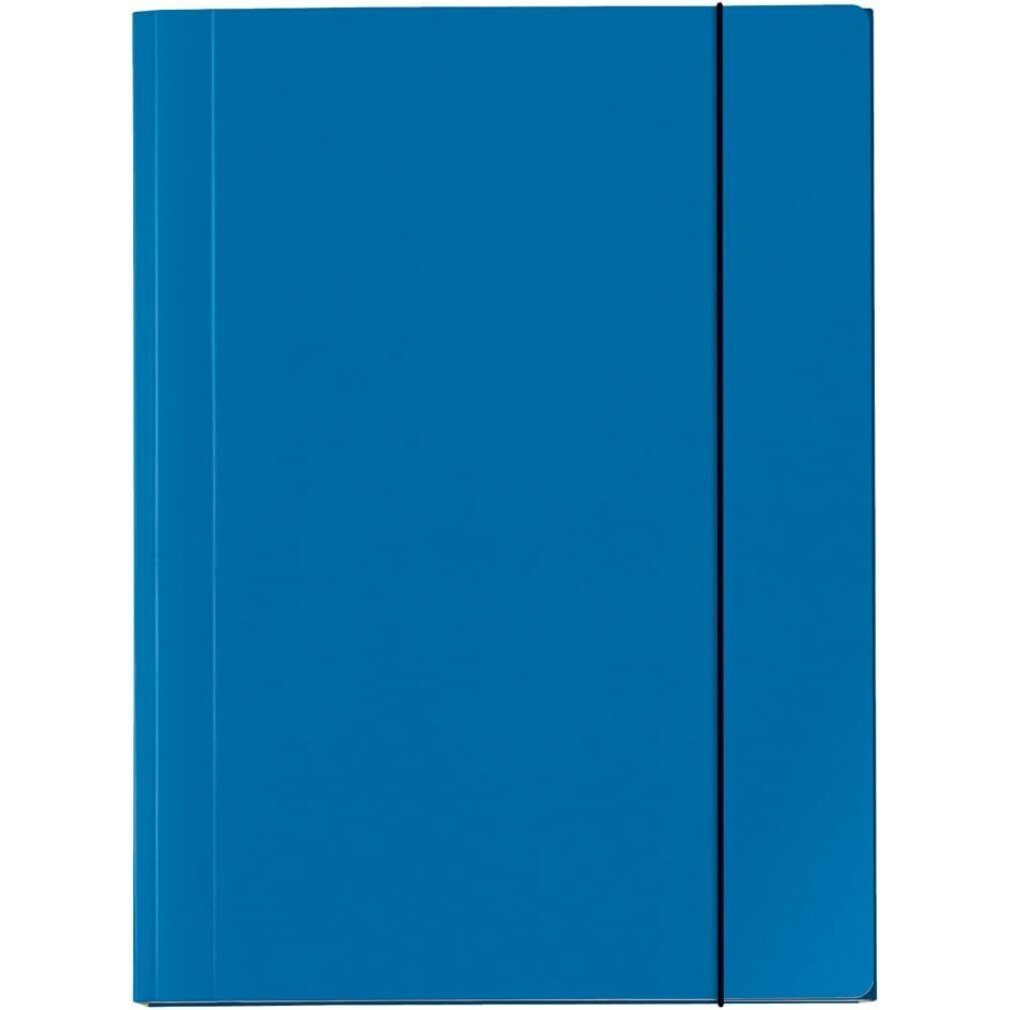 VELOFLEX Fächermappe Sammelmappe Karton A4 15mm hellblau Gummizug