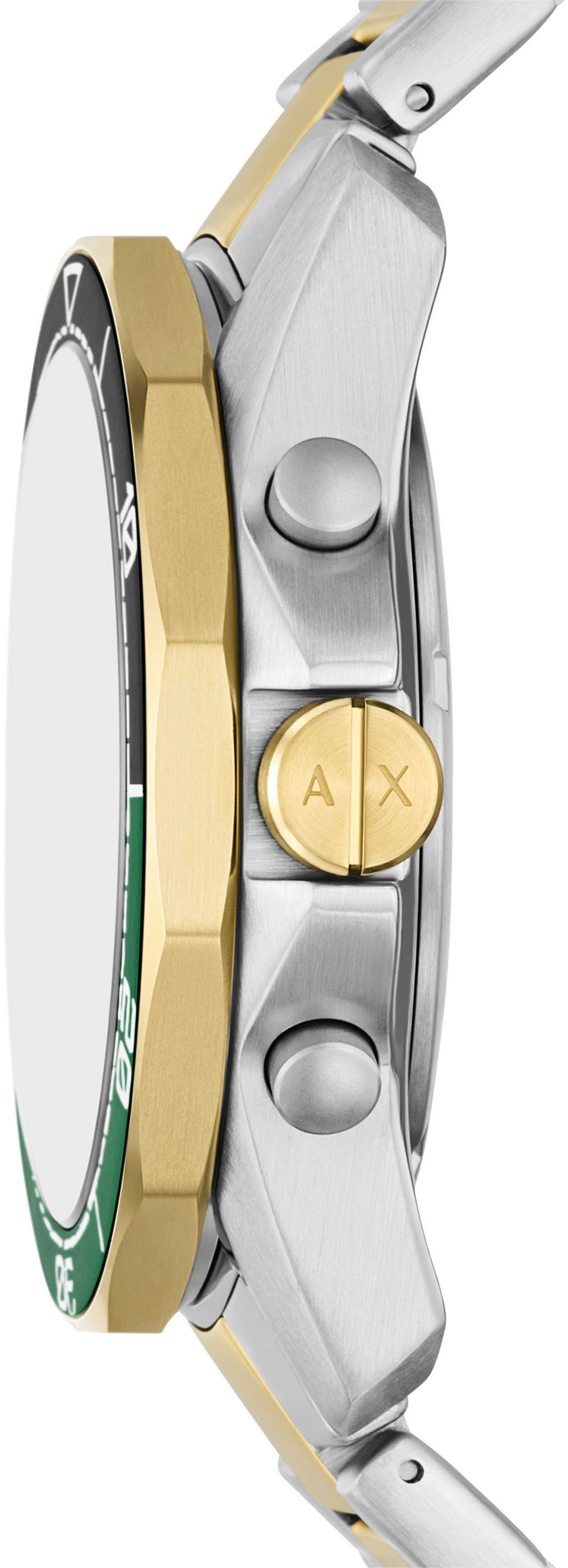 ARMANI EXCHANGE Chronograph AX1966, Quarzuhr, Armbanduhr, Herrenuhr, Edelstahlarmband, analog, Tag