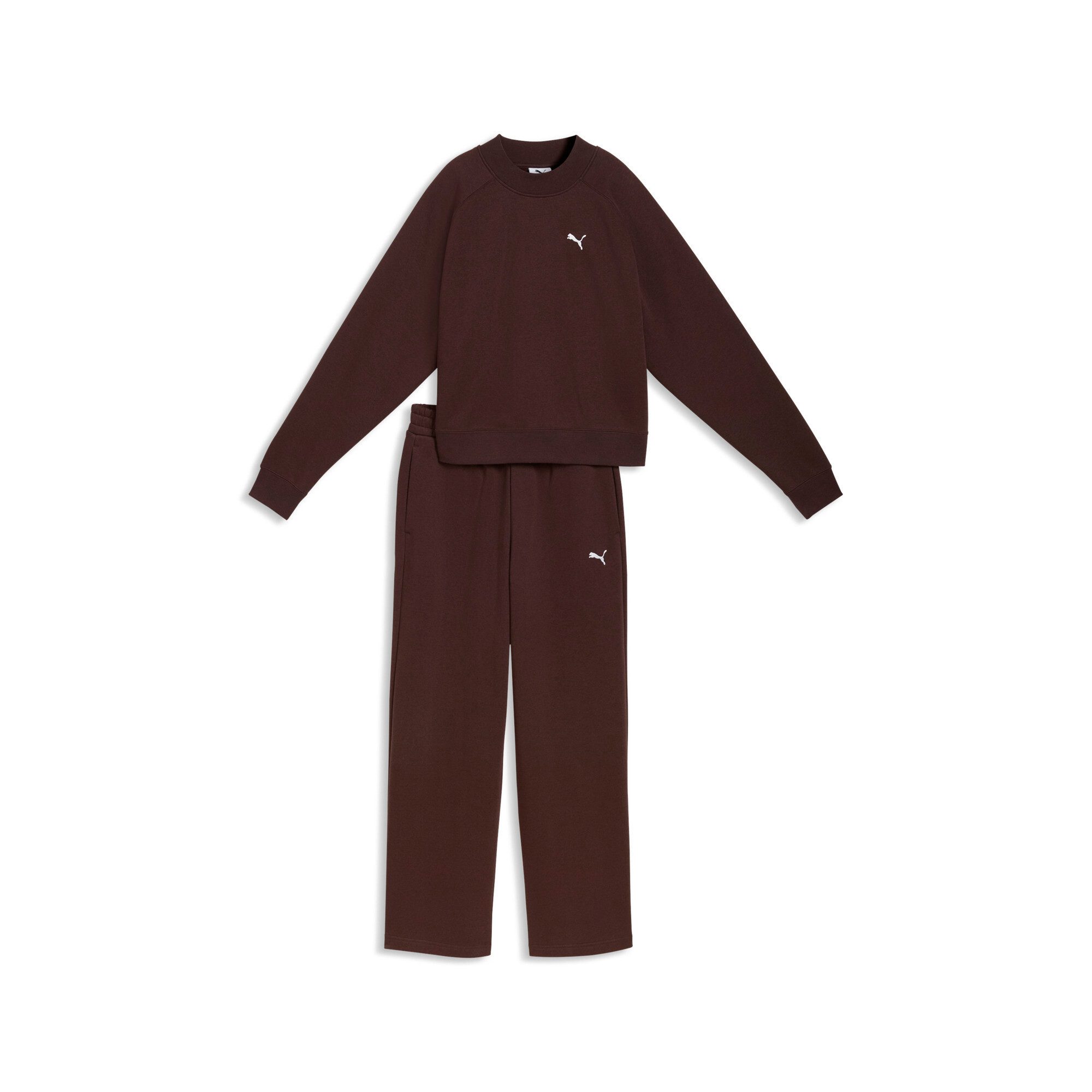 PUMA Trainingsanzug LOUNGEWEAR STANDARD SWEAT SUITT FL CL (2-tlg), zweiteiliges Set, mit Langarm-Oberteil, aus Baumwolle und Polyester – Bild 5 von 5