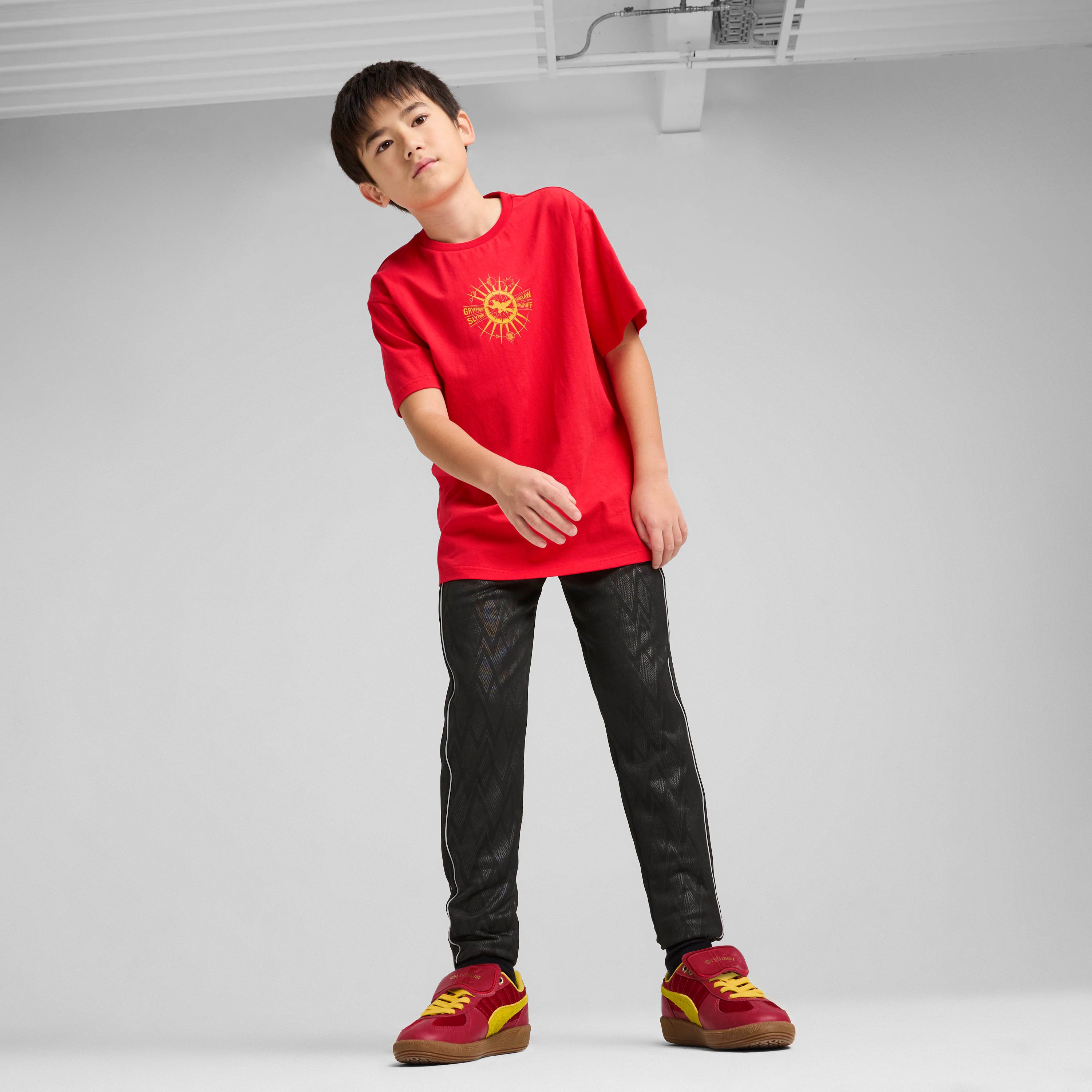 PUMA T-Shirt X HARRY POTTER RELAXED GRAPHIC TEE sportlicher Stil, Rundhalsausschnitt, Kurzarmdesign