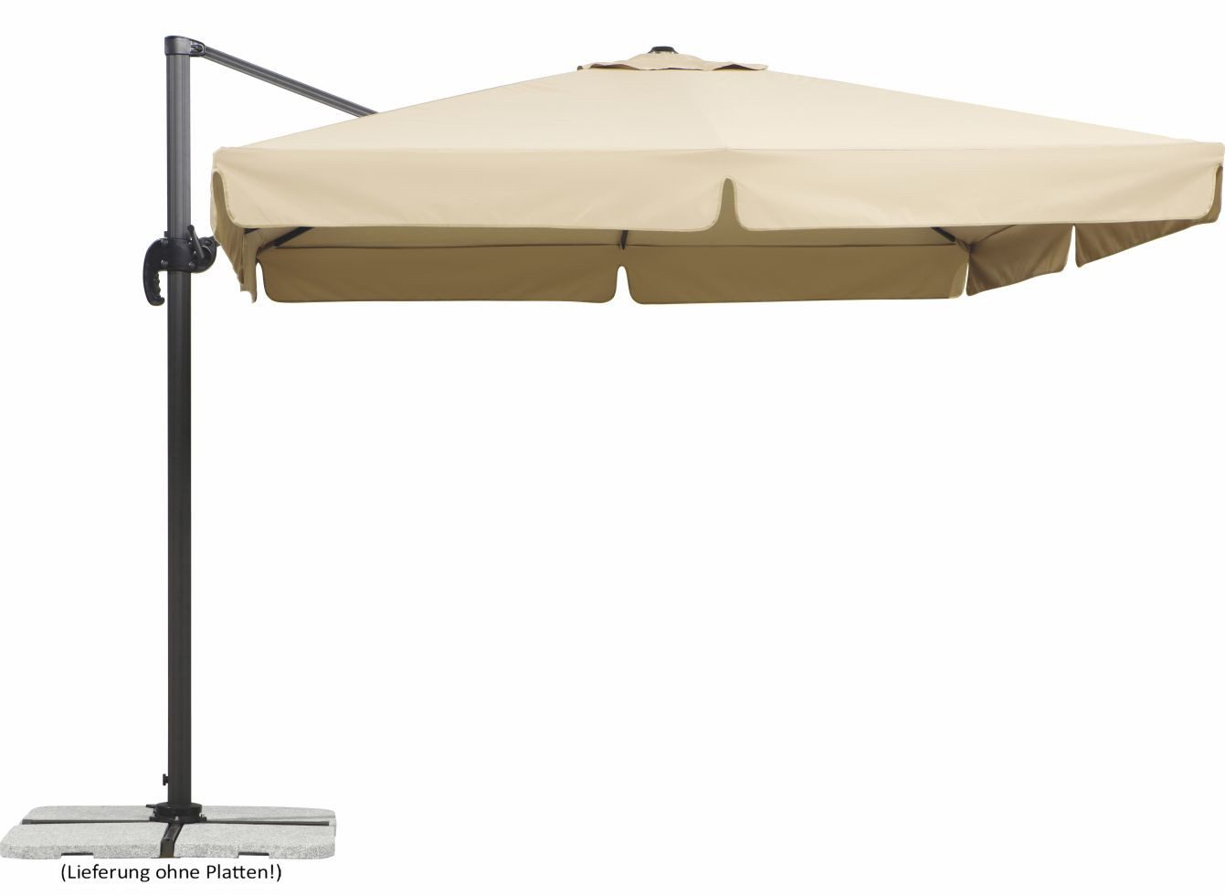 Schneider Schirme Ampelschirm Schneider Ampelschirm Rhodos natur 300 x 300 cm