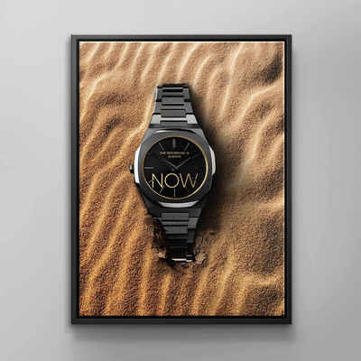 DOTCOMCANVAS® Leinwandbild, SAND, Premium Leinwandbild Uhren Motiv - Pure Attitude