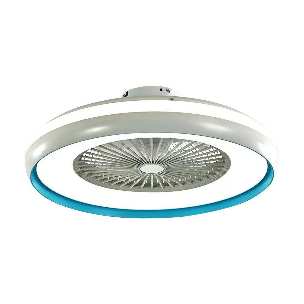 Tageslicht cm - LED 60 blau Fernbedienung Lampe Decken Deckenventilator, Ventilator Leuchte etc-shop Ventilator D Timer