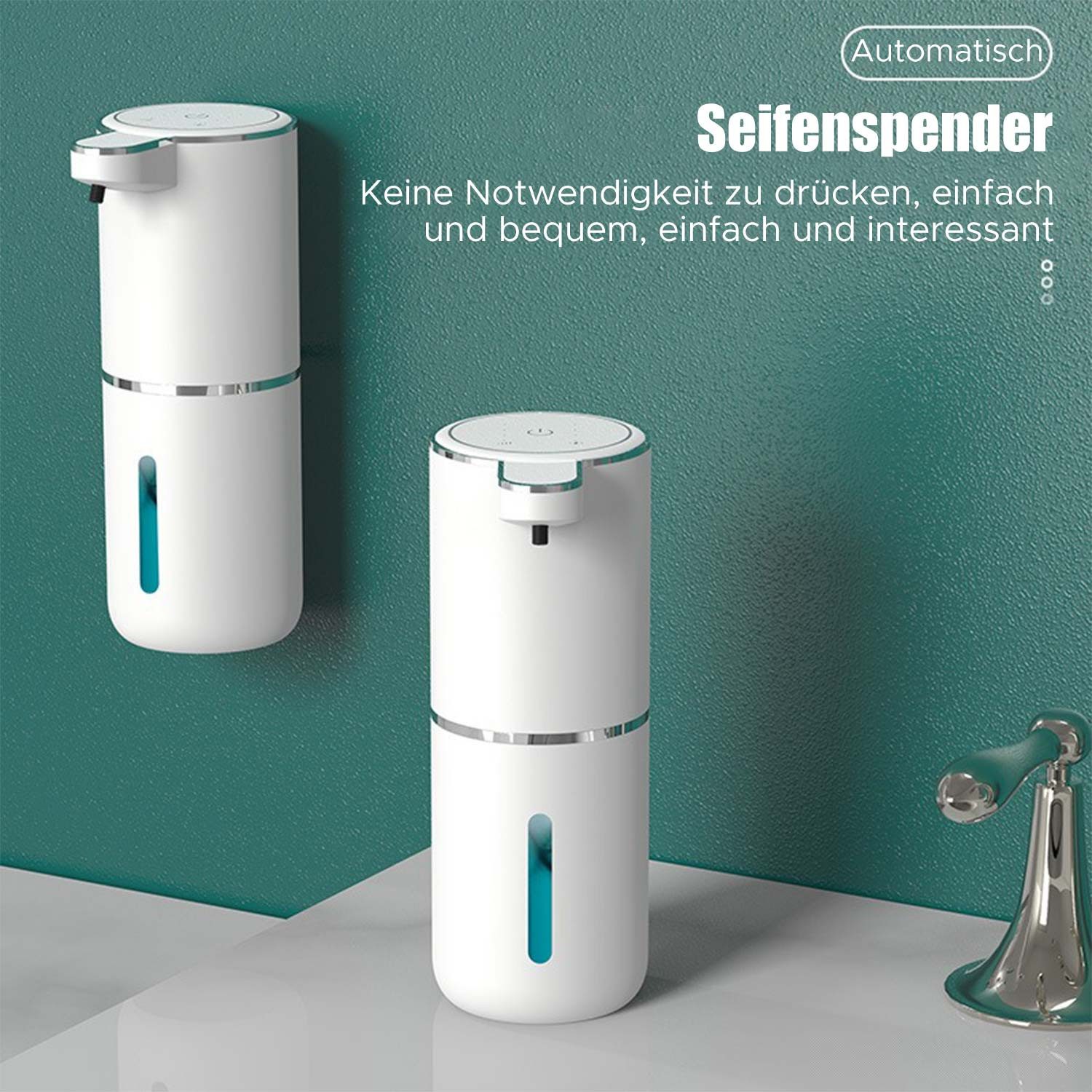 Refttenw Seifenspender Automatischer Seifenspender zur Wandmontage, 380ml,I günstig online kaufen