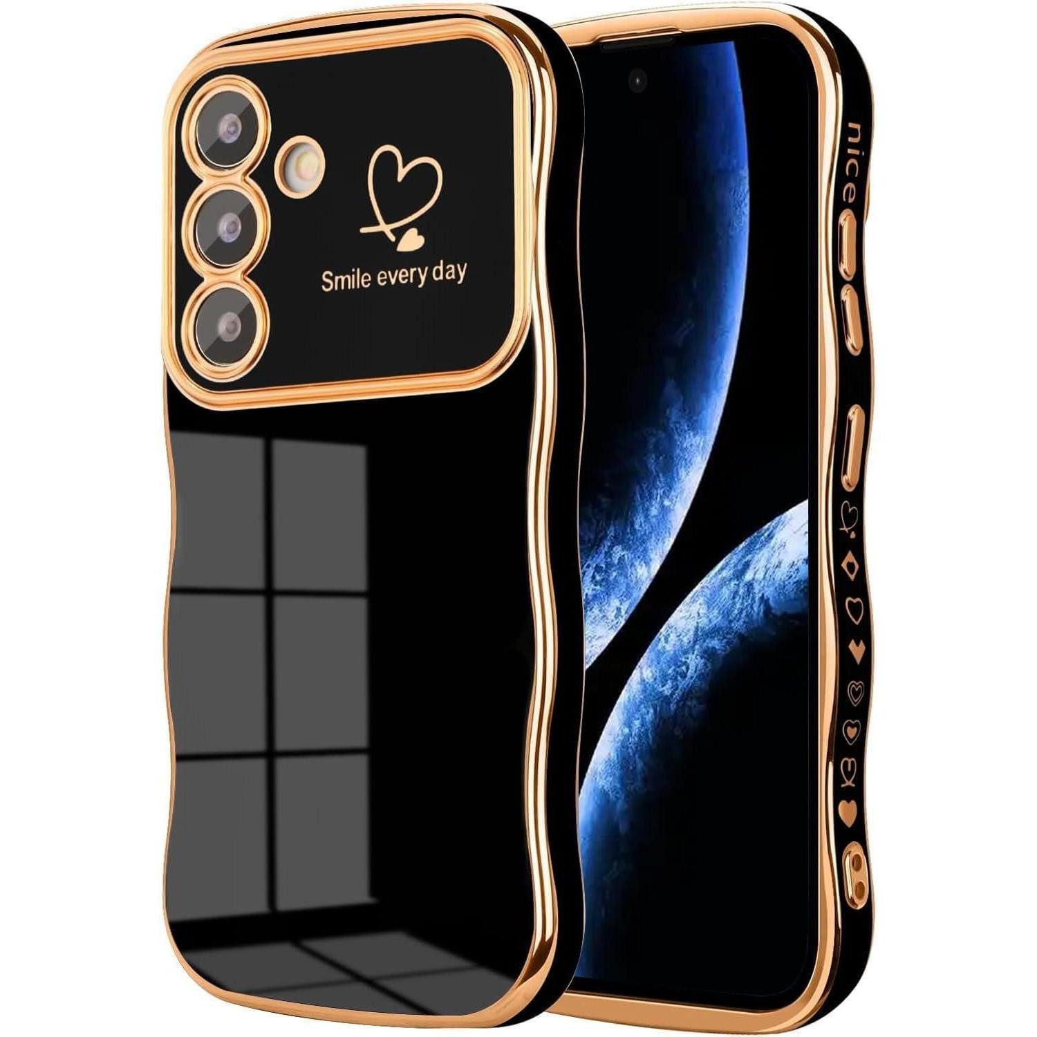 LuxusKollektion Handyhülle Handyhülle A56 5G Silikon Kameraschutz Samsung Galaxy A56 5G Schwarz