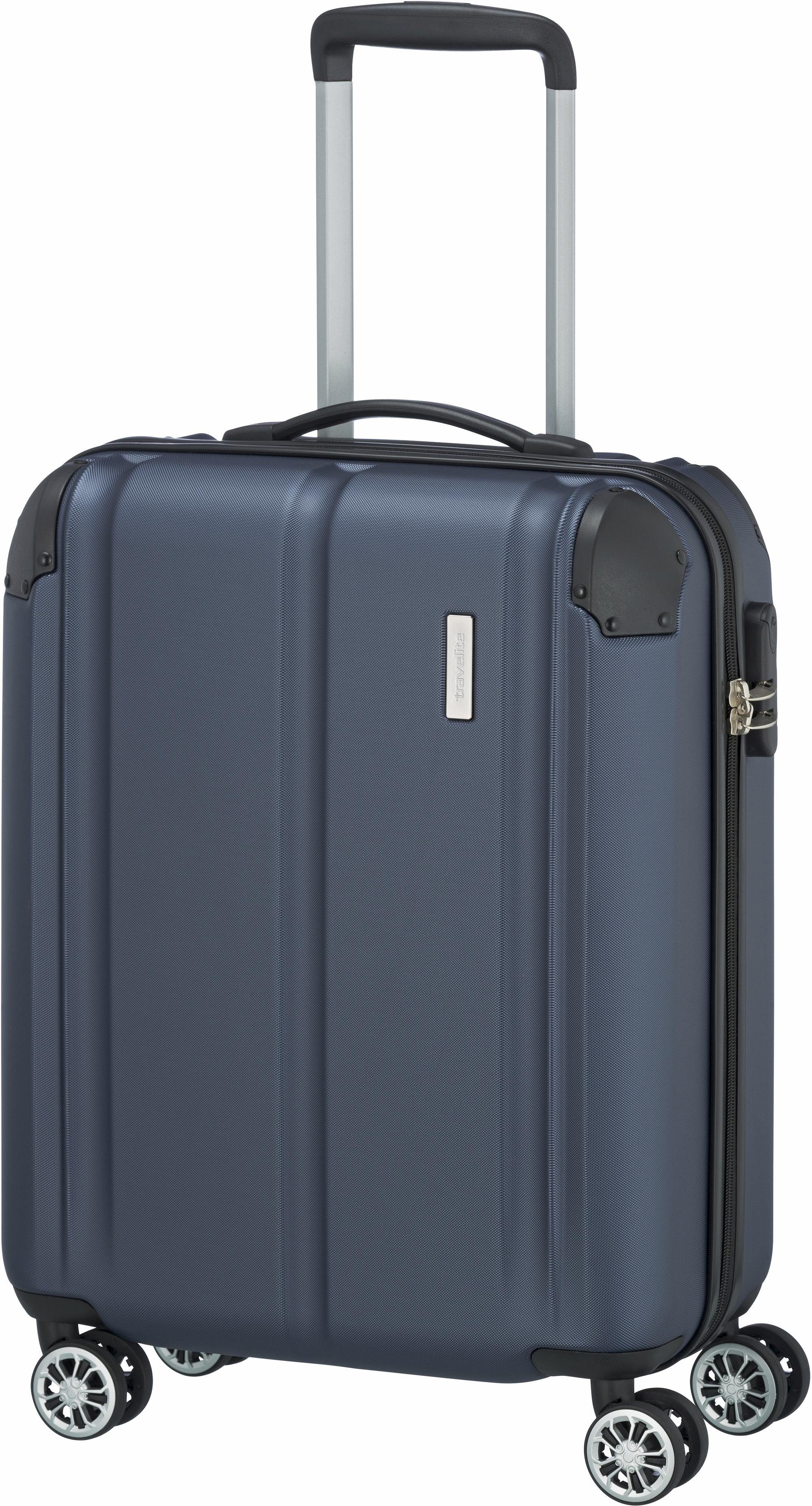 travelite Hartschalen-Trolley CITY Reisekoffer Hartschale, 4 Rollen, mit TSA-Schloss, robustes ABS Reisegepäck