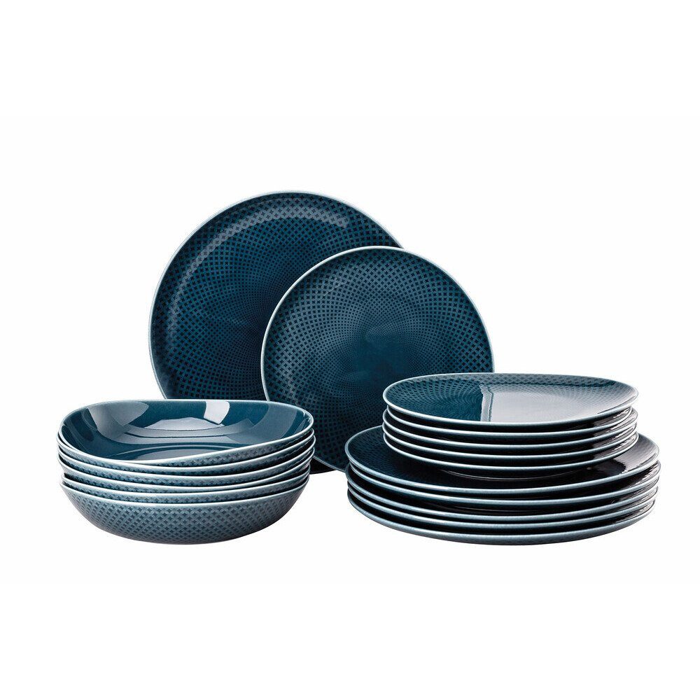 Teller-Set Teller-Set 18-tlg. Junto Ocean Blue