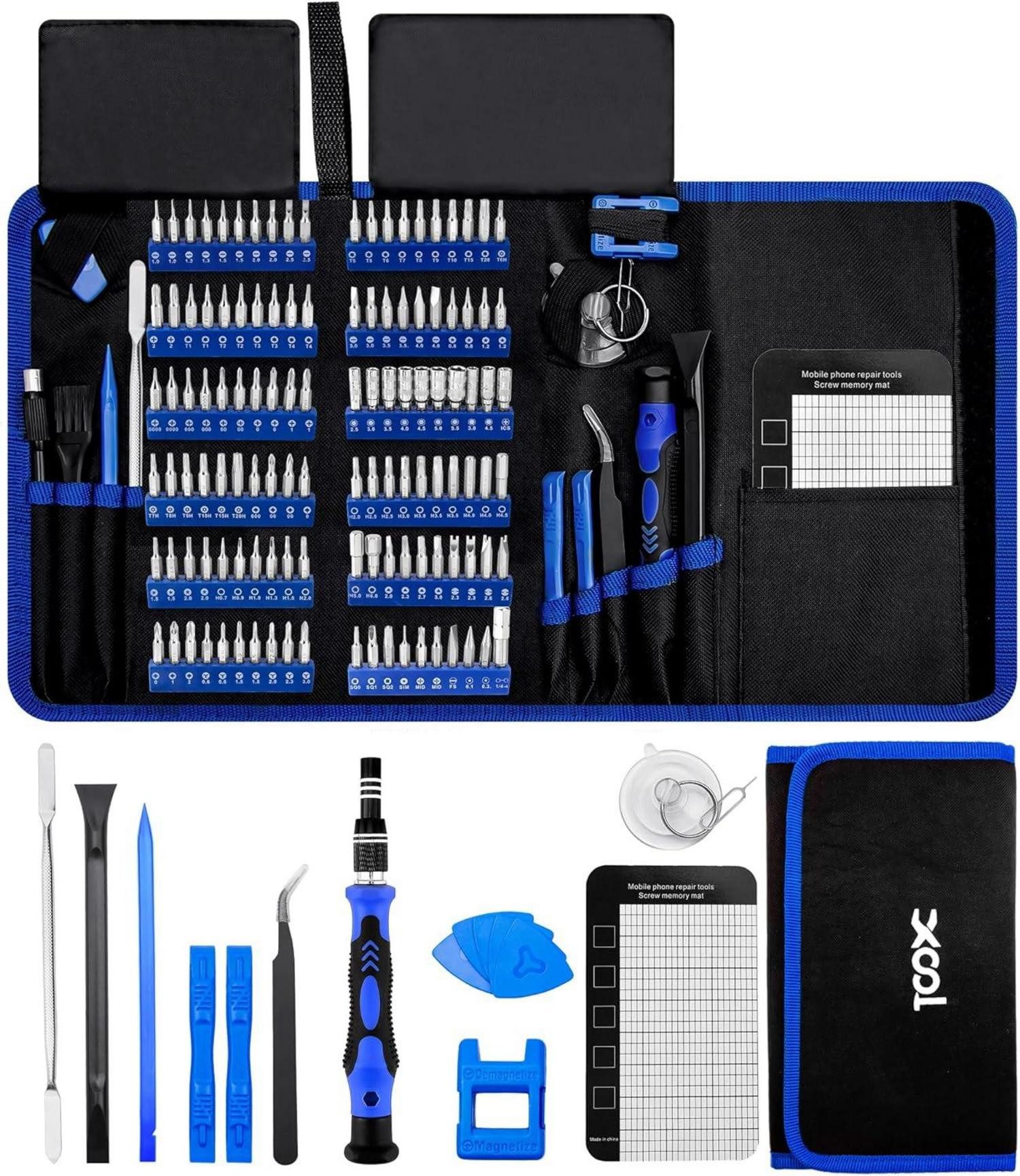 Multitool 140 in 1 Schraubendreher Set magnetisch für Computer iPhone Reparatur