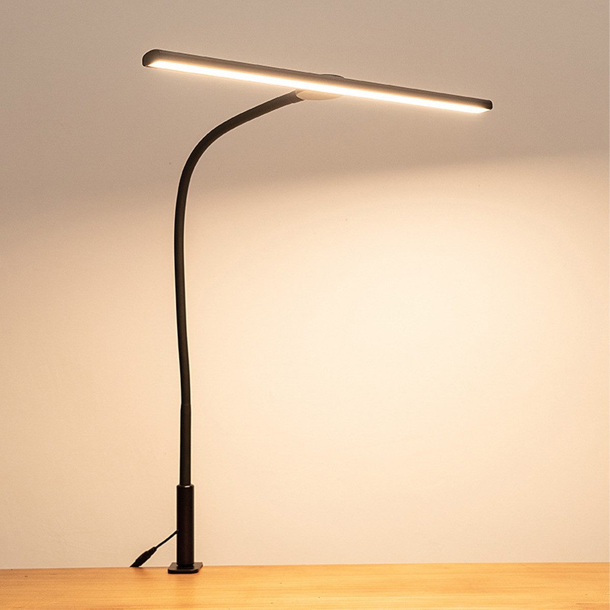 Welikera Schreibtischlampe Klemmtischleuchte,18W Led Tischleuchte Klemmbar,Monitor Lampe,46cm