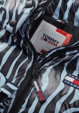 Tommy Jeans Daunenjacke TJW CRP ZEBRA ALASKA PUFFER mit Zebra Streifen
