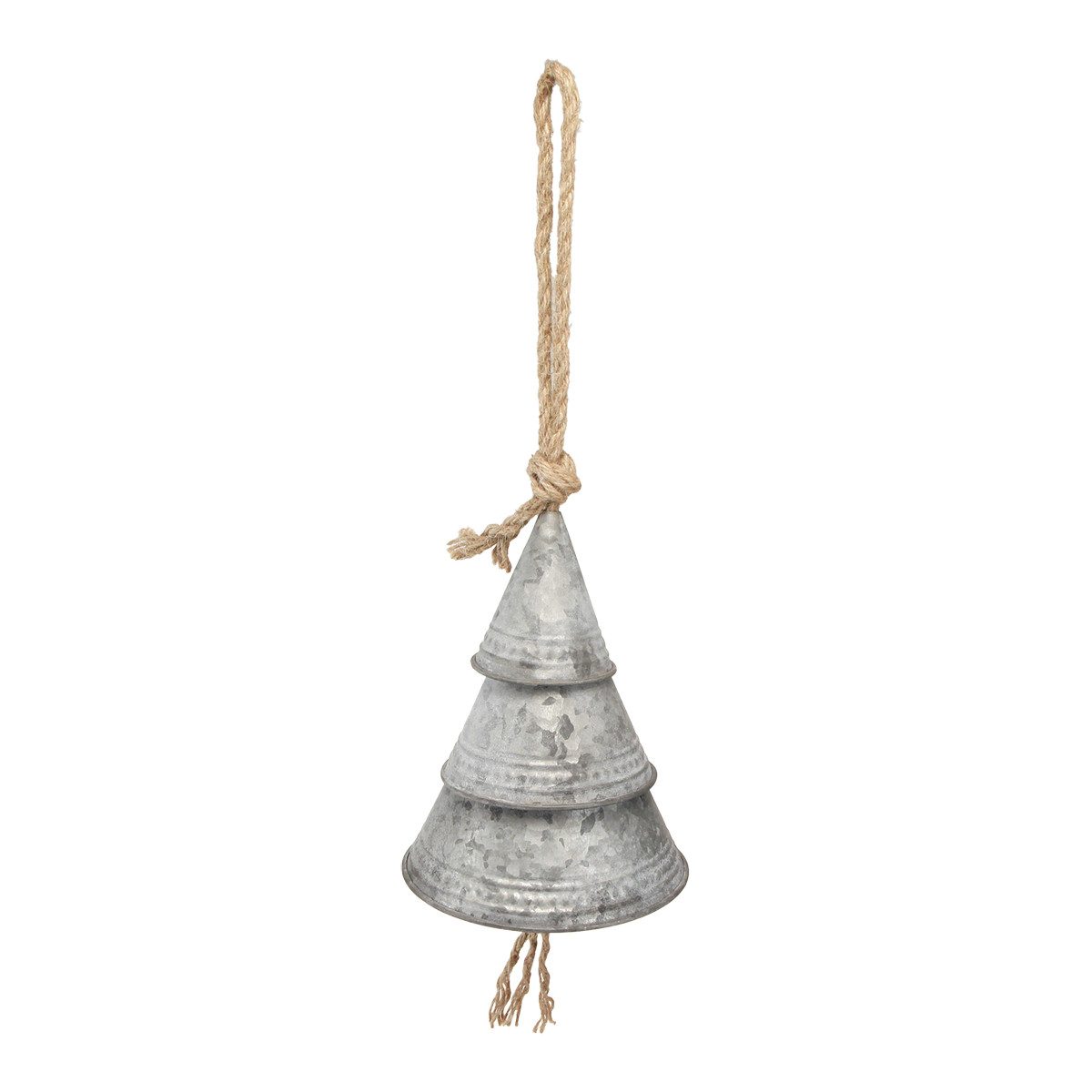 Posiwio Christbaumschmuck Deko Glocken Zink Vintage Weihnachtsglocken H19cm, rustikale