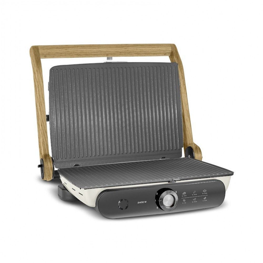 Karaca Toaster Karaca Gastro Grill Pro 2400W Grill und Toaster Wood Craft