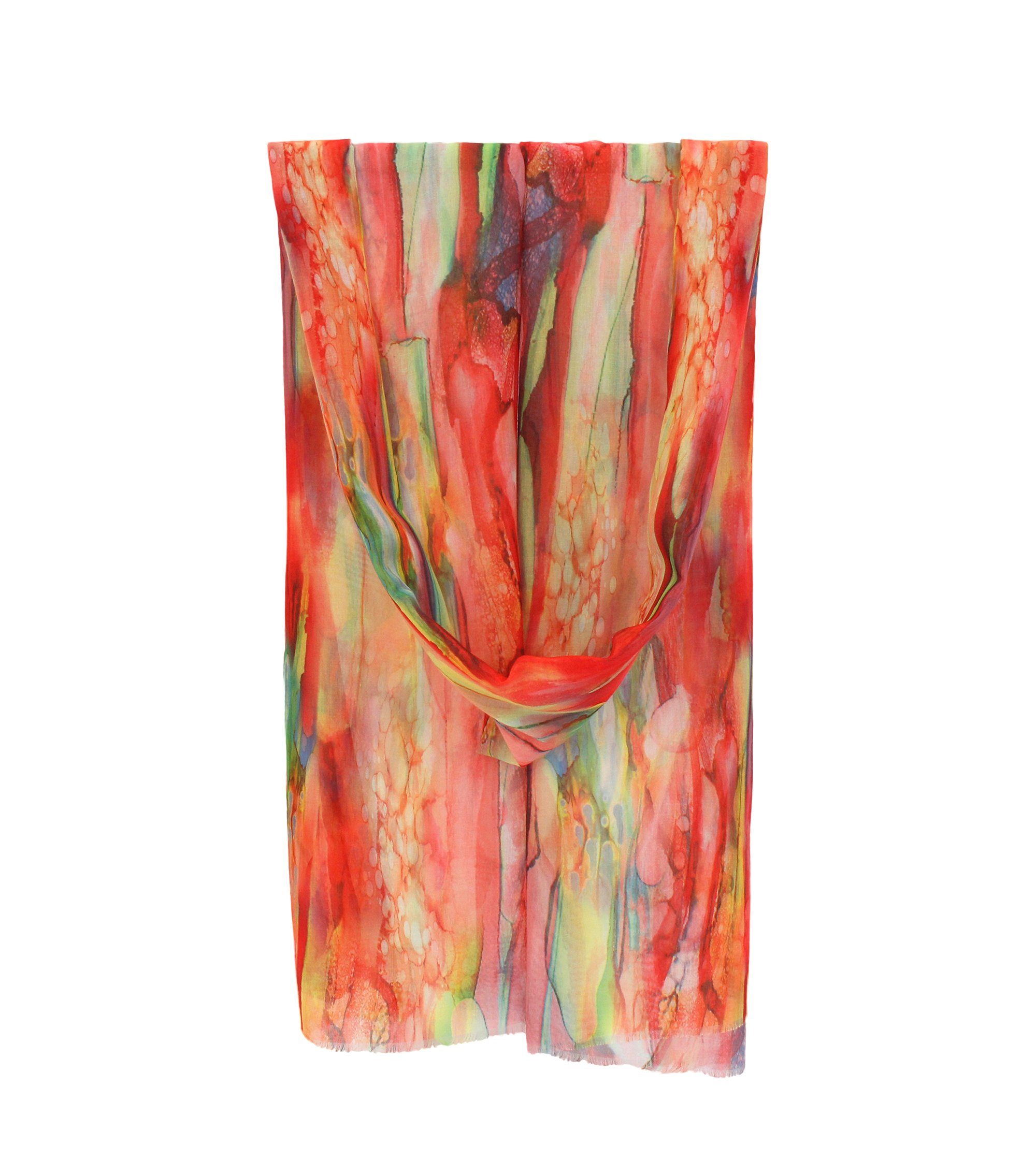 ZEBRO Modeschal Sommertuch Aquarellfarben günstig online kaufen