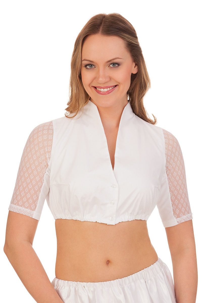 Dirndlbluse Dirndlbluse - ANINA - weiß