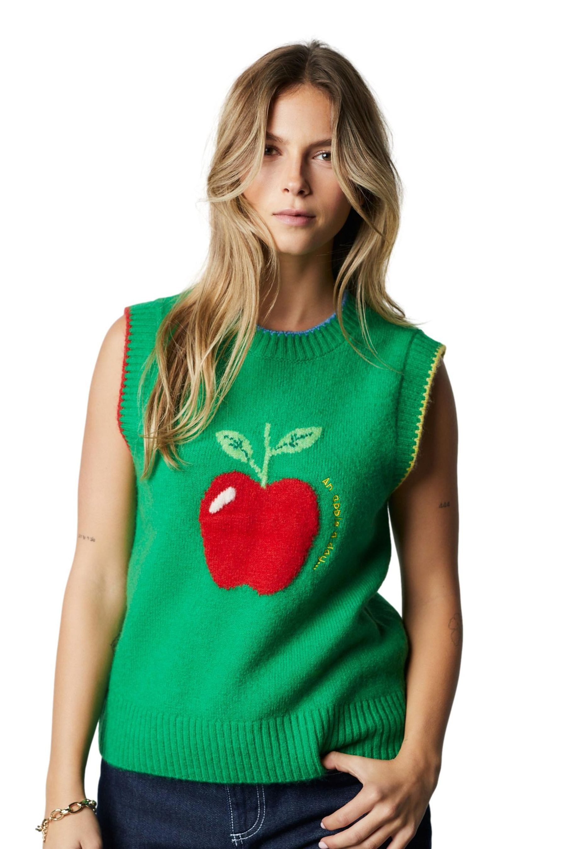 Next Pullunder Gemustertes Rundhals-Tanktop aus Strick (1-tlg) günstig online kaufen