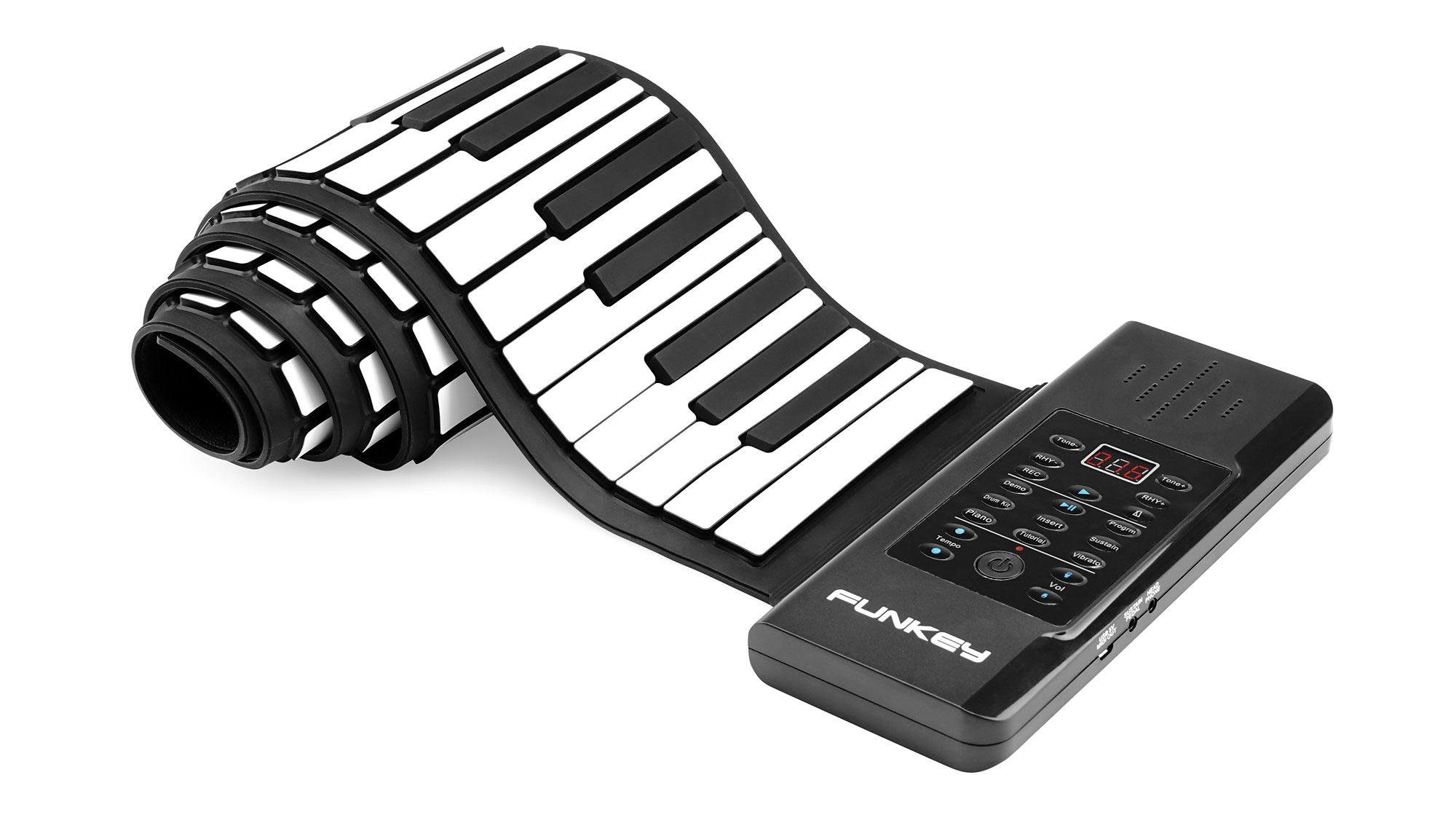 Spielzeug-Musikinstrument RP-88A Rollpiano 88 Tasten.Netzteil und Sustain-Pedal