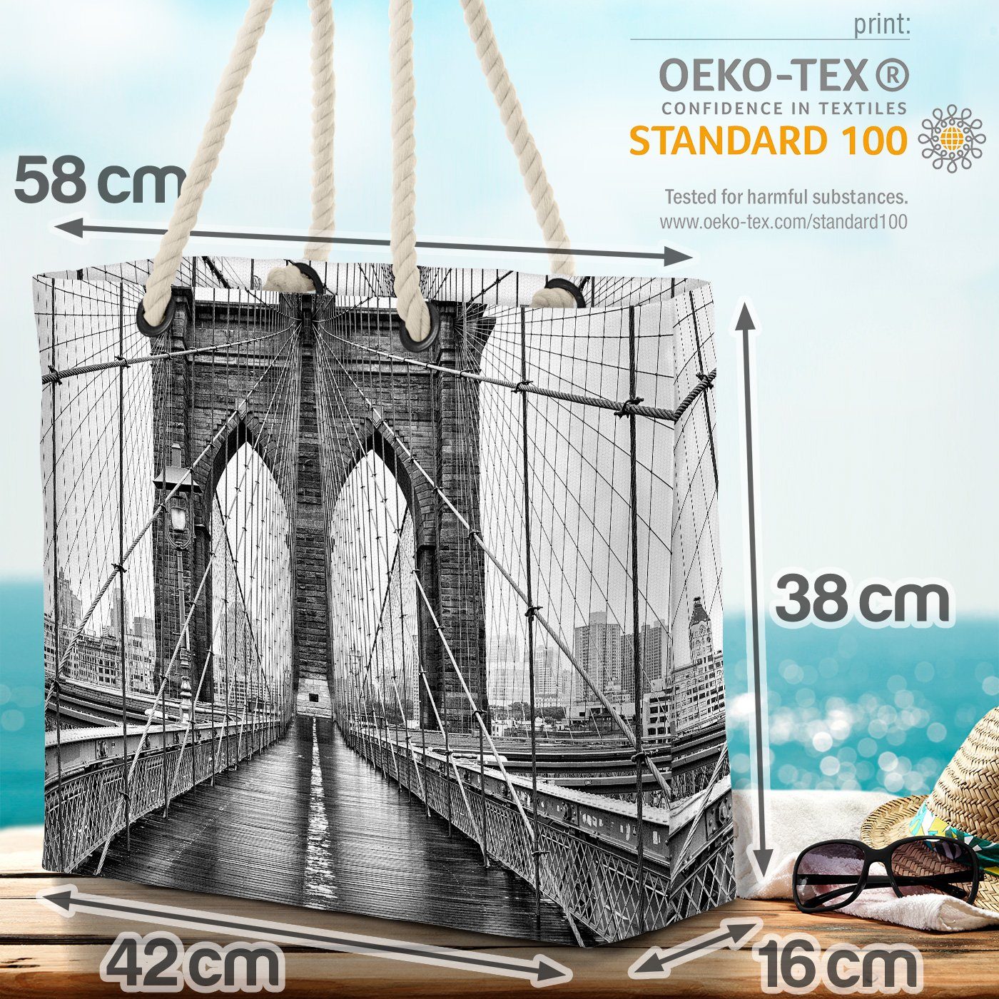 Strandtasche york VOID Brücke York Brooklyn brücke (1-tlg), brooklyn neu u New stadt Bridge City