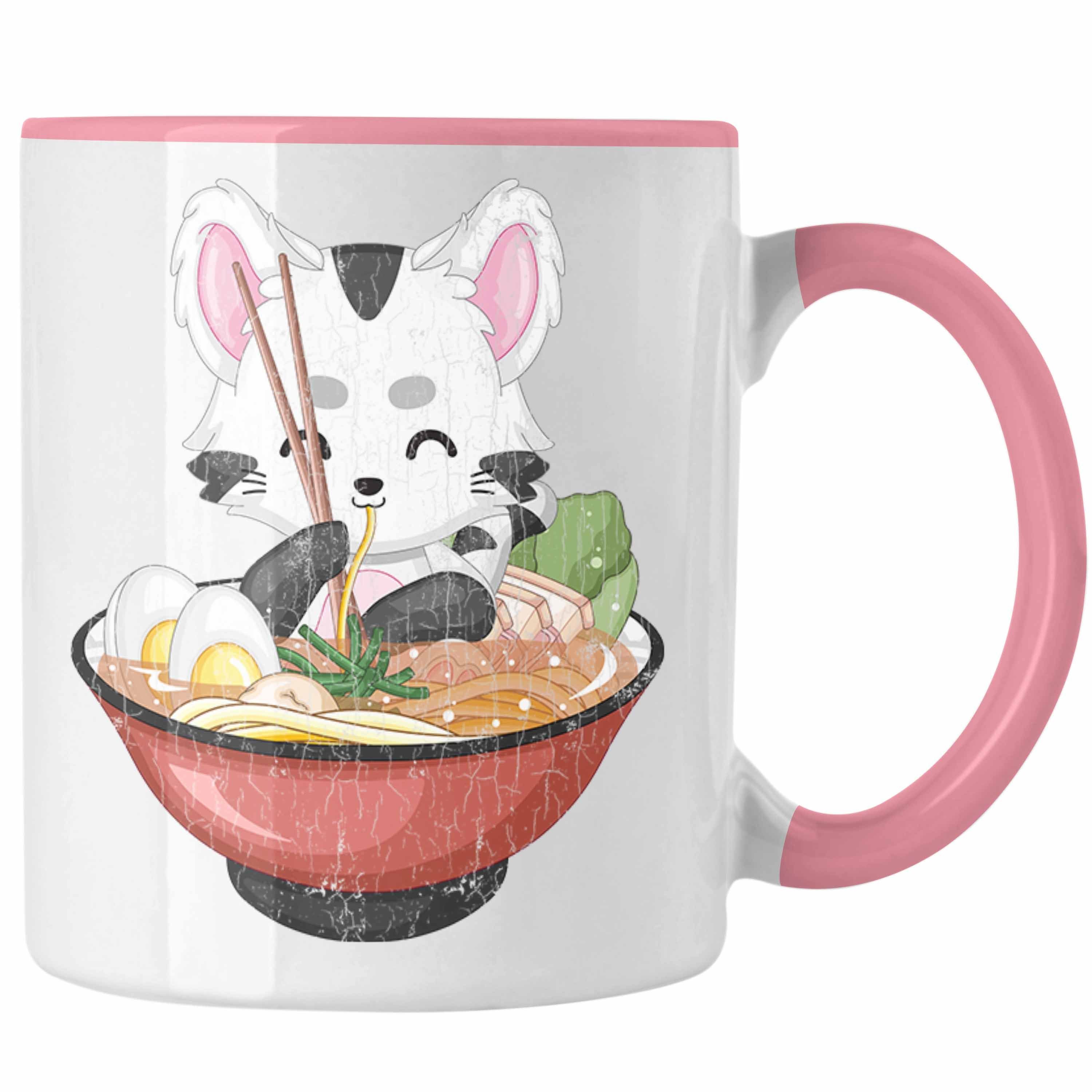 Deko Tasse Fan Geschenke Tasse Spruch Trendation Kaffeetasse Geschenk Anme Rosa Trendation - Anime